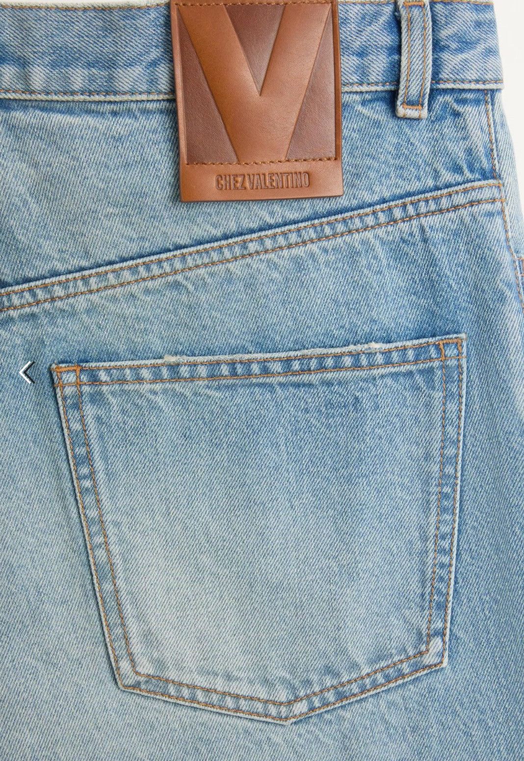 Valentino Valentino Wide Leg Denim Pants Runway Summer 2025 Size US 35 - 19 Thumbnail