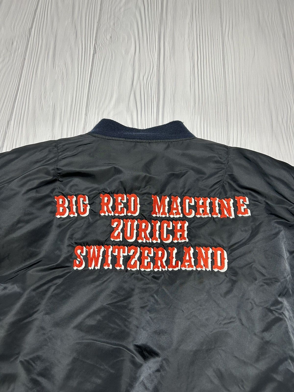 Alpha Industries Vintage Alpha Industries MA-1 Big Red Machine Custom Bomber Size US XL / EU 56 / 4 - 5 Thumbnail