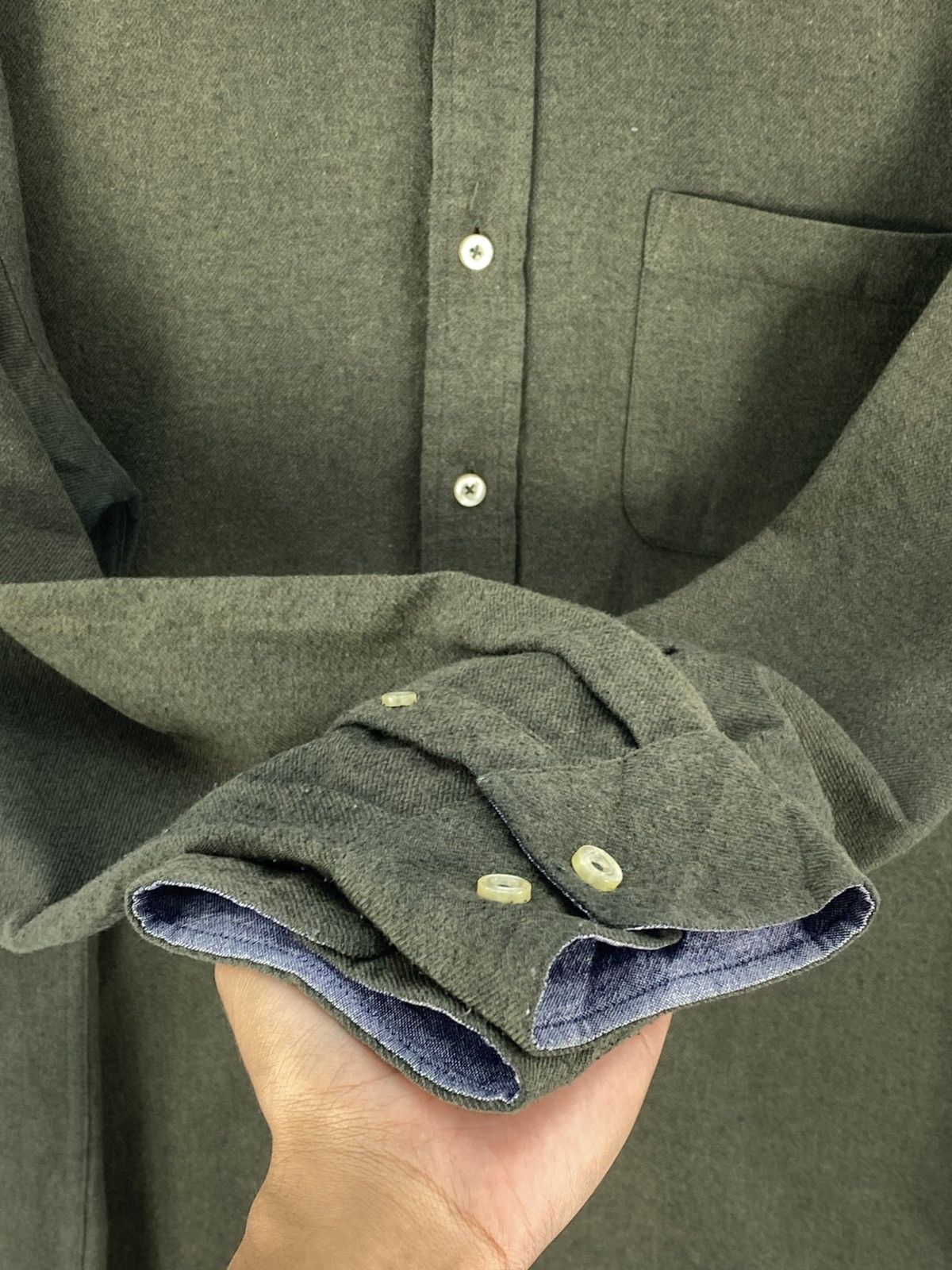 Kangol Kangol Plain Flannel shirts Button Up Size US M / EU 48-50 / 2 - 10 Thumbnail
