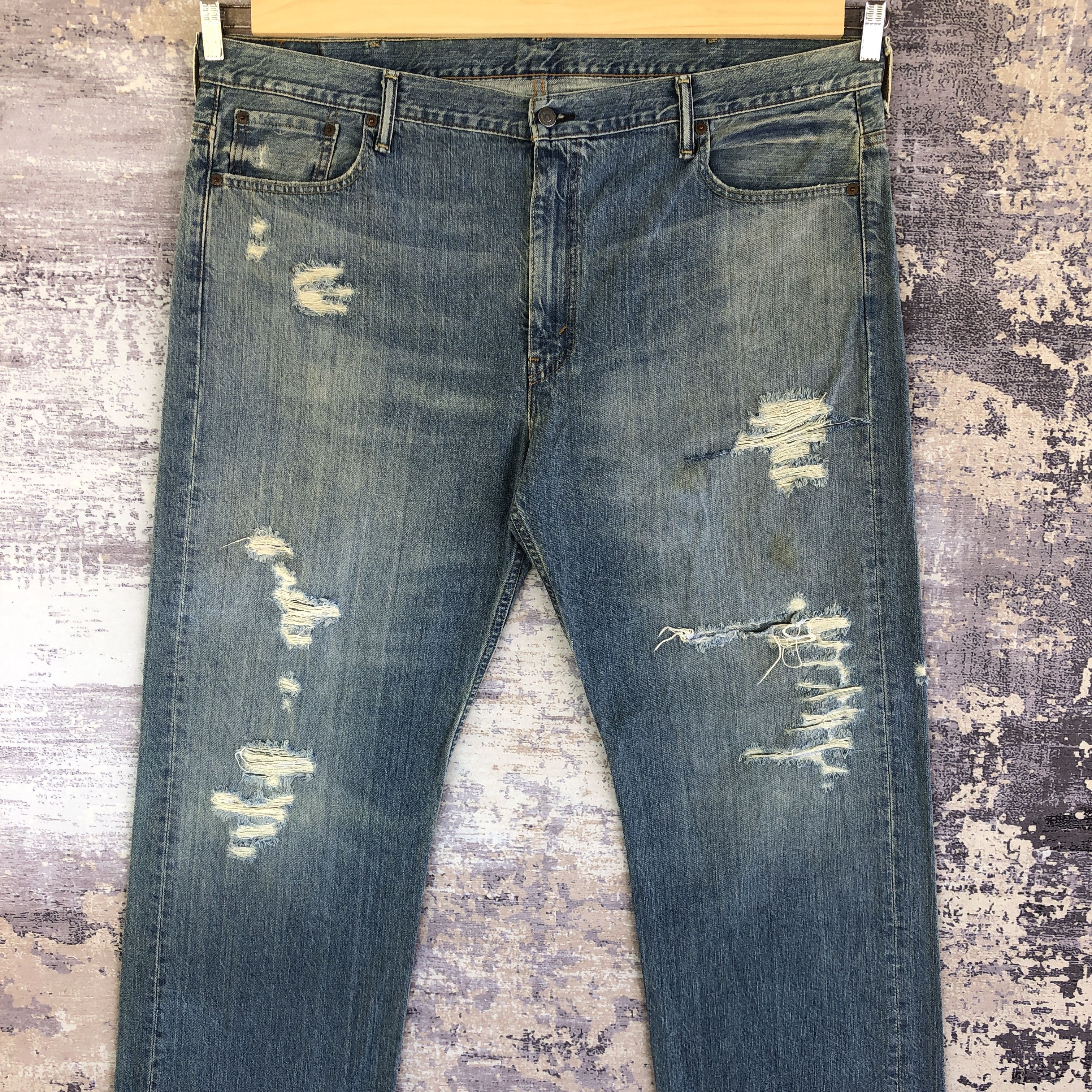Levi's Vintage Distressed Levis 569 Faded Jeans Levi's Baggy Denim Size US 44 / EU 60 - 3 Thumbnail
