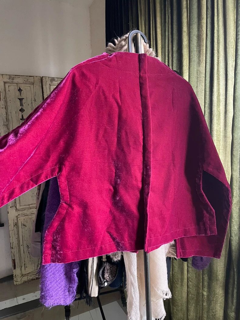 Comme des Garcons Comme des Garcons Two-dimensional pink velvet coat Size XS / US 0-2 / IT 36-38 - 2 Thumbnail