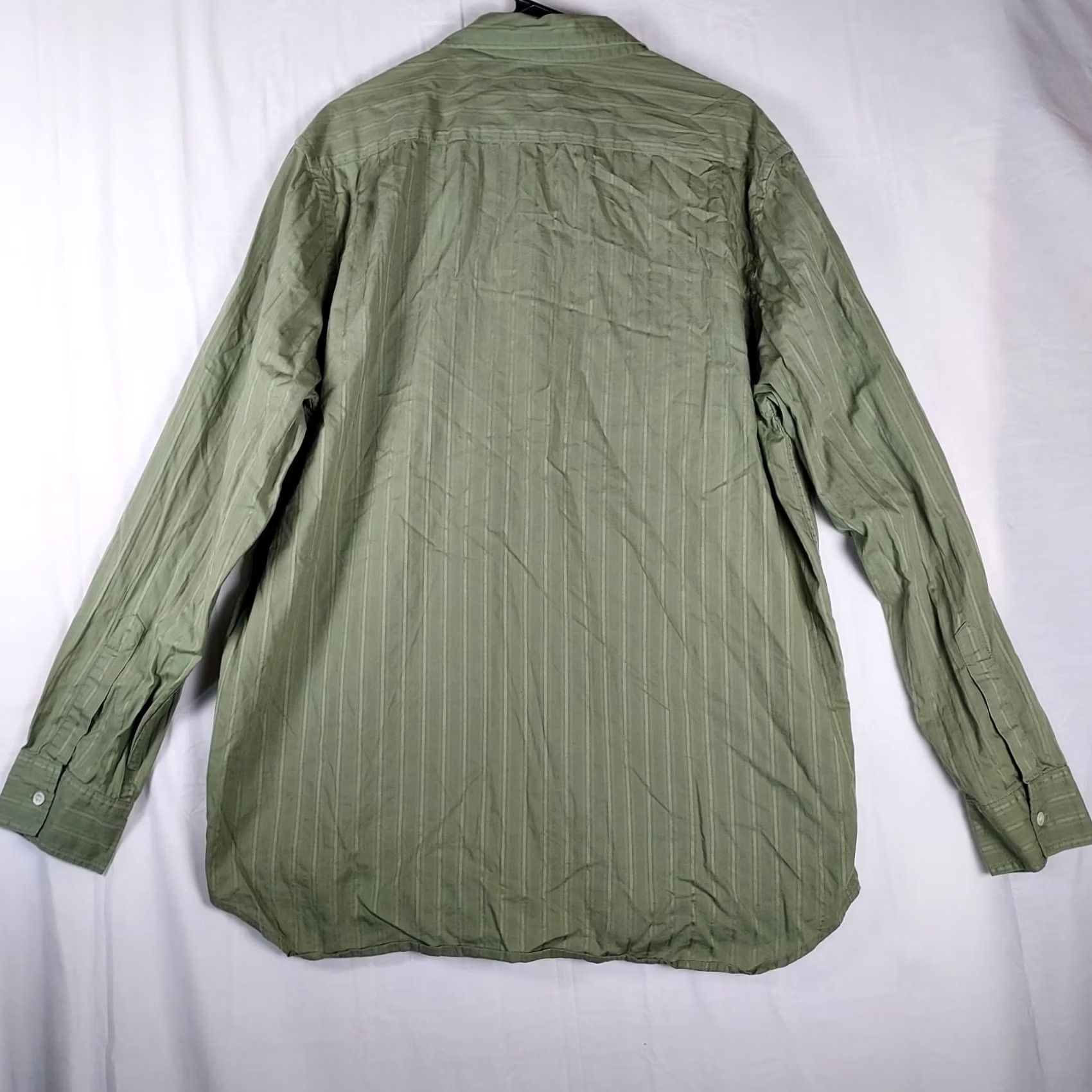 Lucky Brand Lucky Brand XL Green Embroidered Cotton Shirt Men’s Long Sleeve Button-Up Casual Size US XL / EU 56 / 4 - 2 Thumbnail