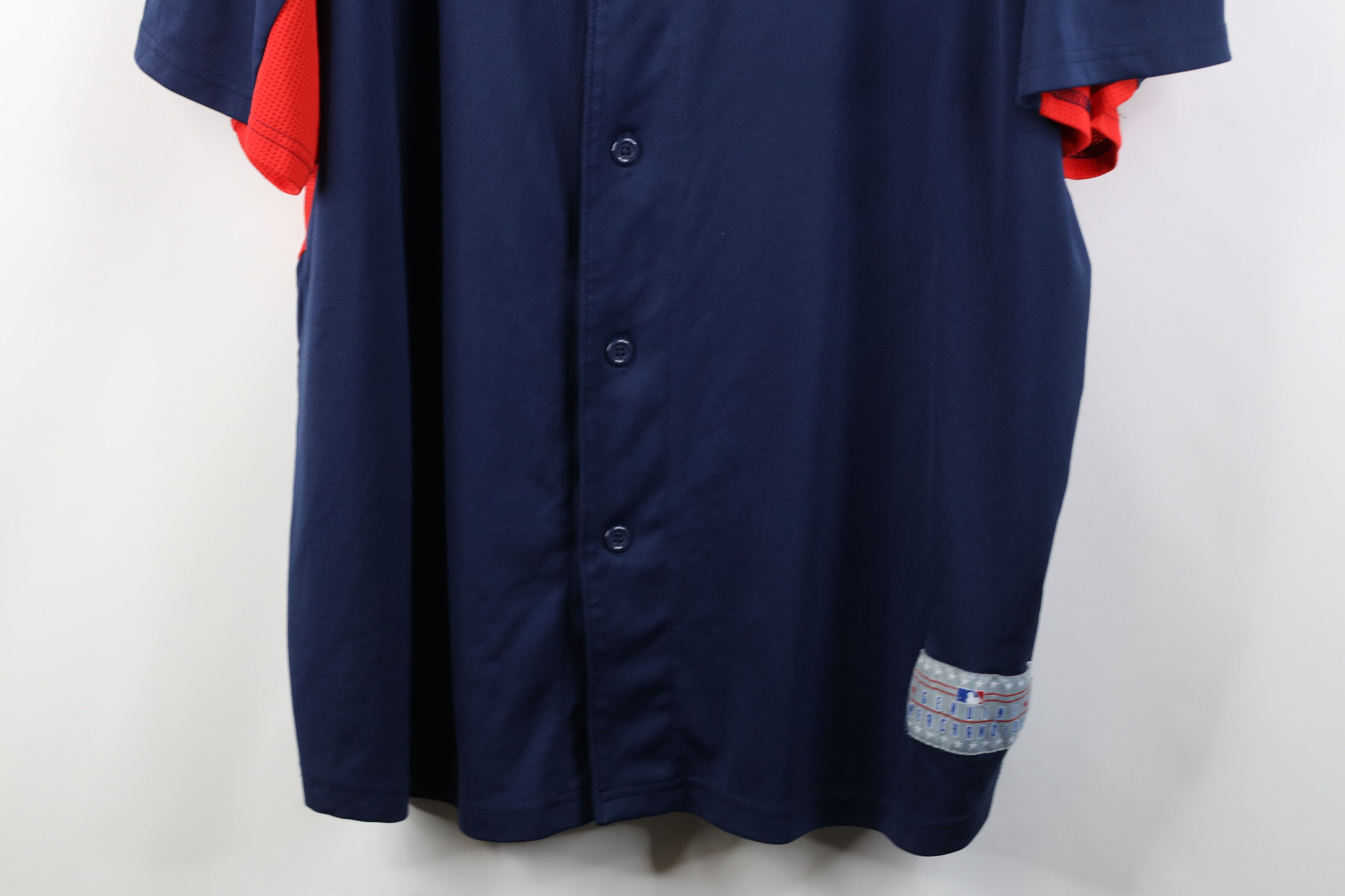 Vintage Vintage Y2K Cleveland Indians Baseball Jersey Blue Knit Size US XXL / EU 58 / 5 - 3 Thumbnail