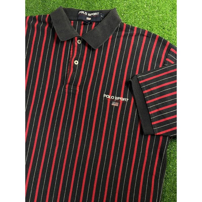 Ralph Lauren Vintage 90s Polo Sport Ralph Lauren Black Red Large