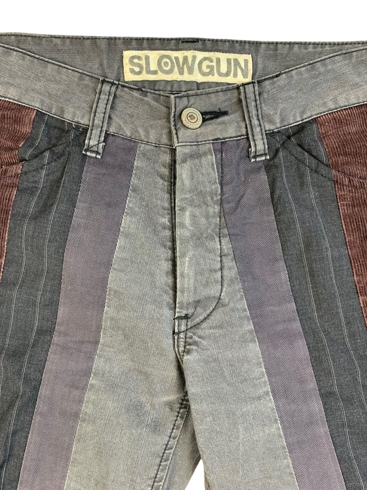 Japanese Brand Y2K 2000’s Slowgun 3 Panel Slim Denim Size US 29 - 4 Thumbnail