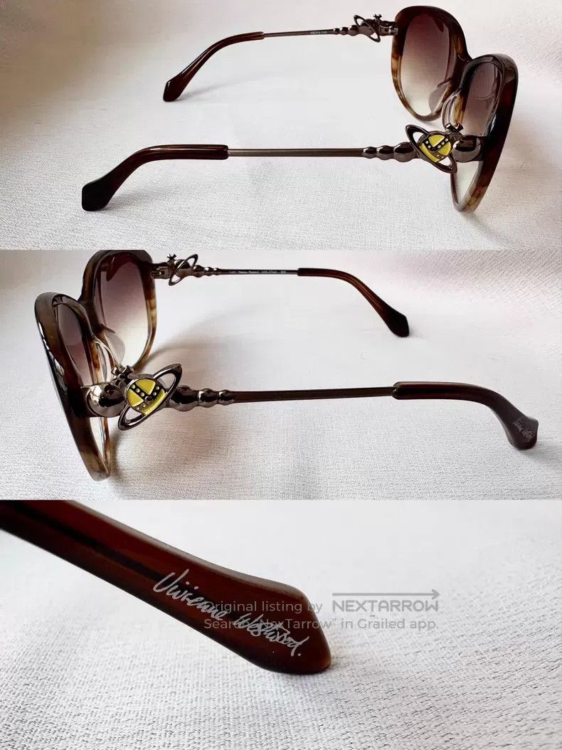 Vivienne Westwood Vivienne Westwood Tea-colored gradient Saturn sunglasses Size ONE SIZE - 2 Thumbnail