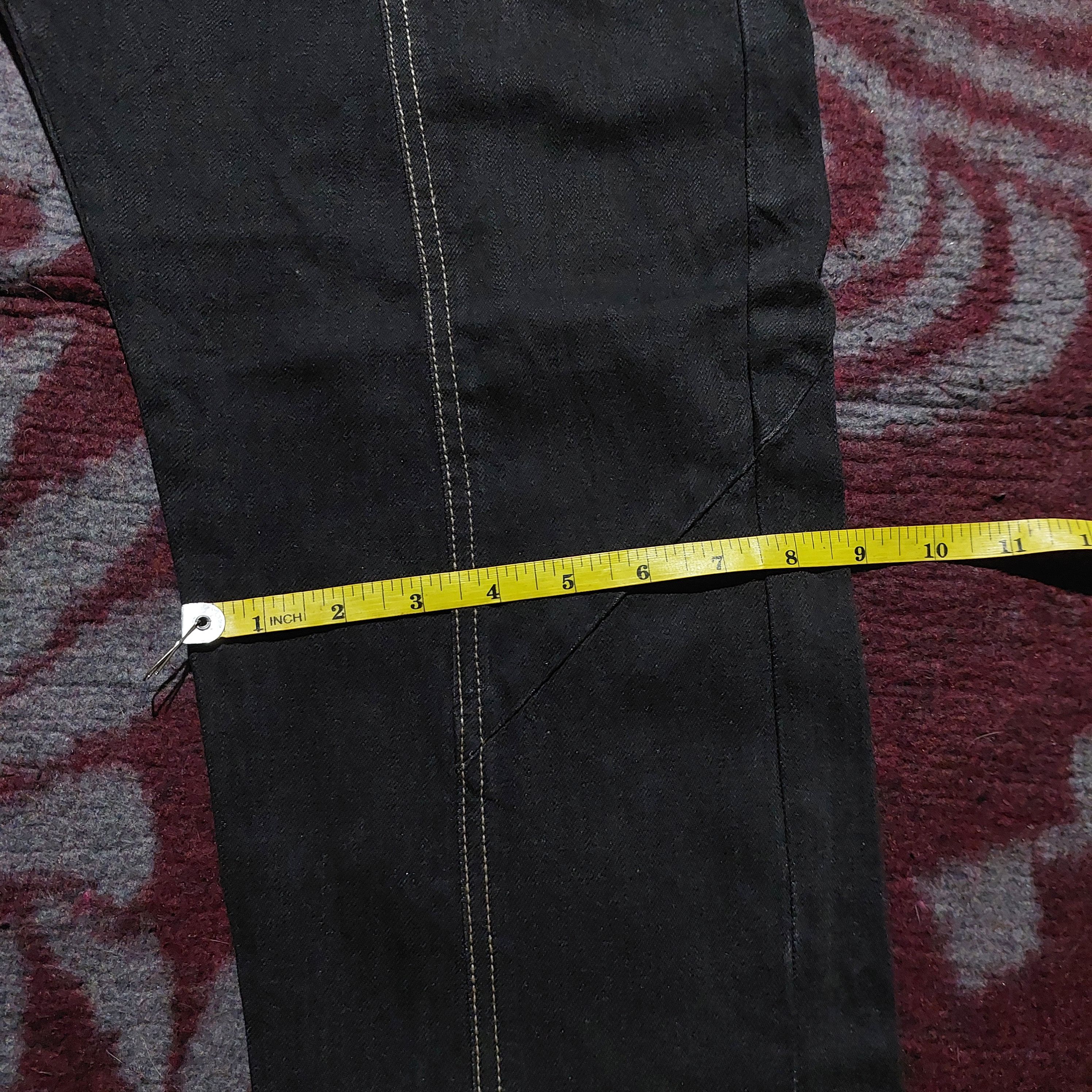 PPFM PPFM japan black skinny dropcrotch denim pants Size US 33 - 16 Thumbnail
