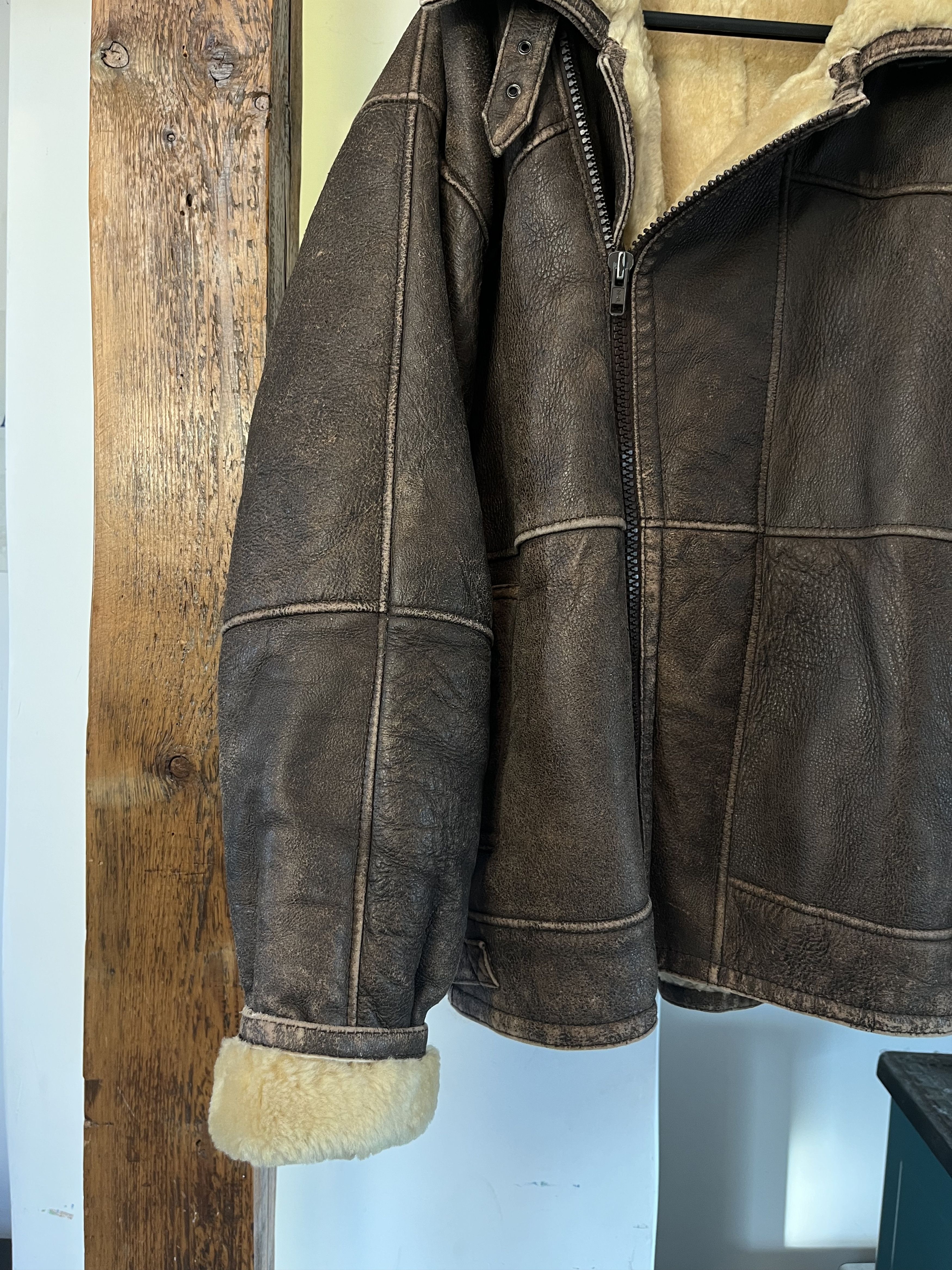 Other Vintage 80s Real Leather Wool Military Heavy B 3 Jacket Size US M / EU 48-50 / 2 - 4 Thumbnail