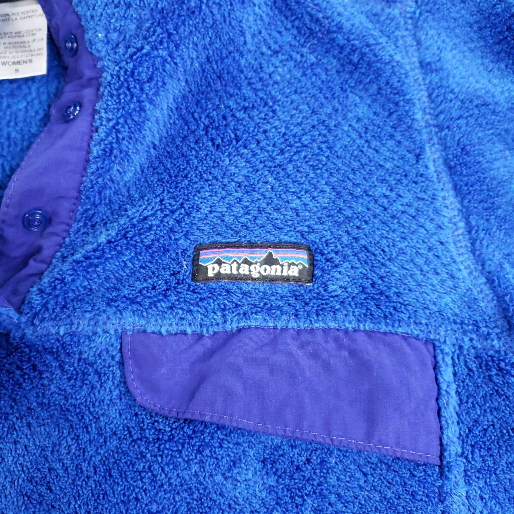 Patagonia Patagonia Snap-T Sweater Womens Small Blue Pullover Fleece Pockets Hiking 25442 Size S / US 4 / IT 40 - 6 Thumbnail