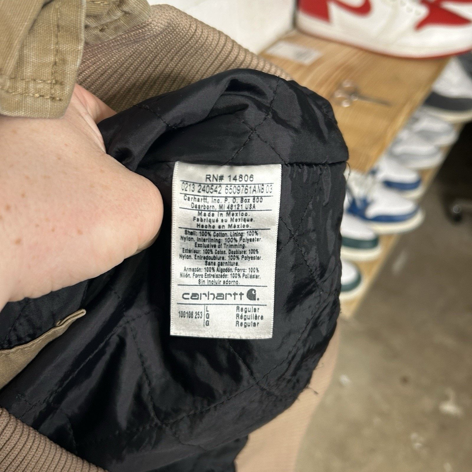 Carhartt Vintage Carhartt Quilted Ripstop Active Jacket “Dark Khaki” Size L / US 10 / IT 46 - 12 Thumbnail