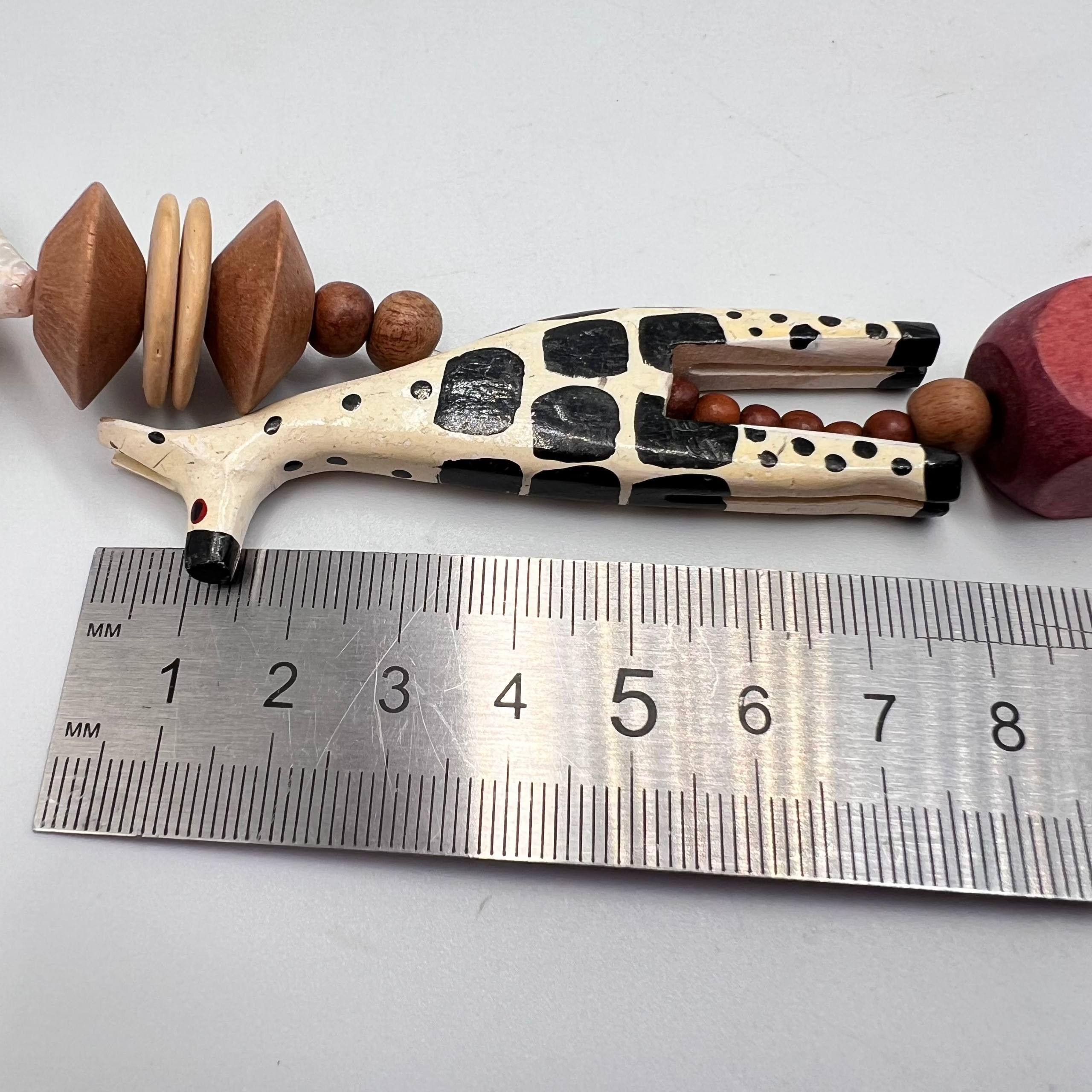 Other Handmade African Wood Beads Necklace Animals Size ONE SIZE - 8 Thumbnail