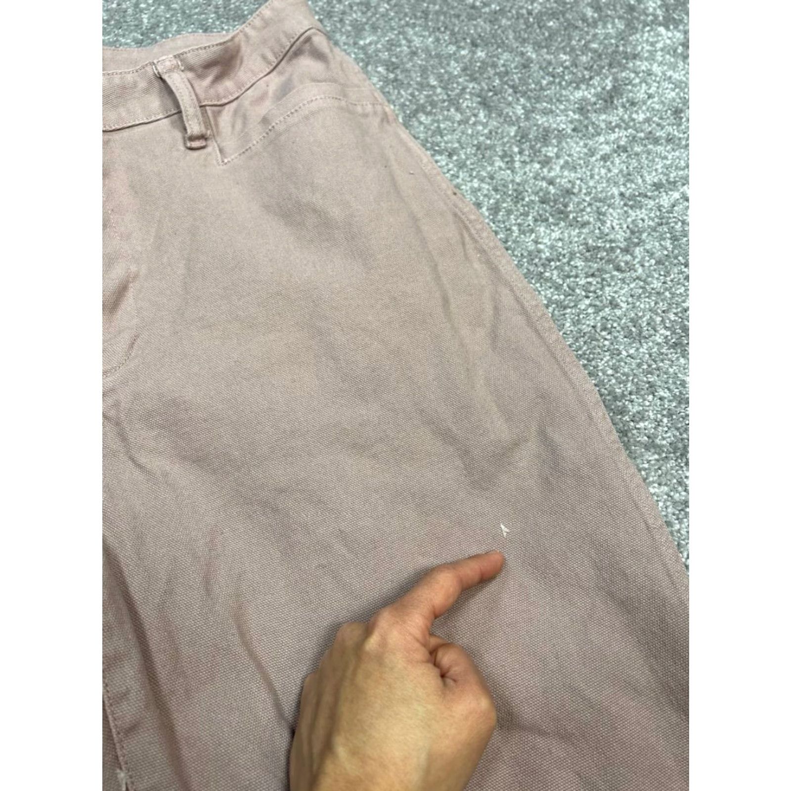 Madewell Madewell Pink Cotton Stretch High Rise Tapered Leg Slim Emmett Pants Womens 32 Size 24" / US 00 / IT 34 - 4 Thumbnail
