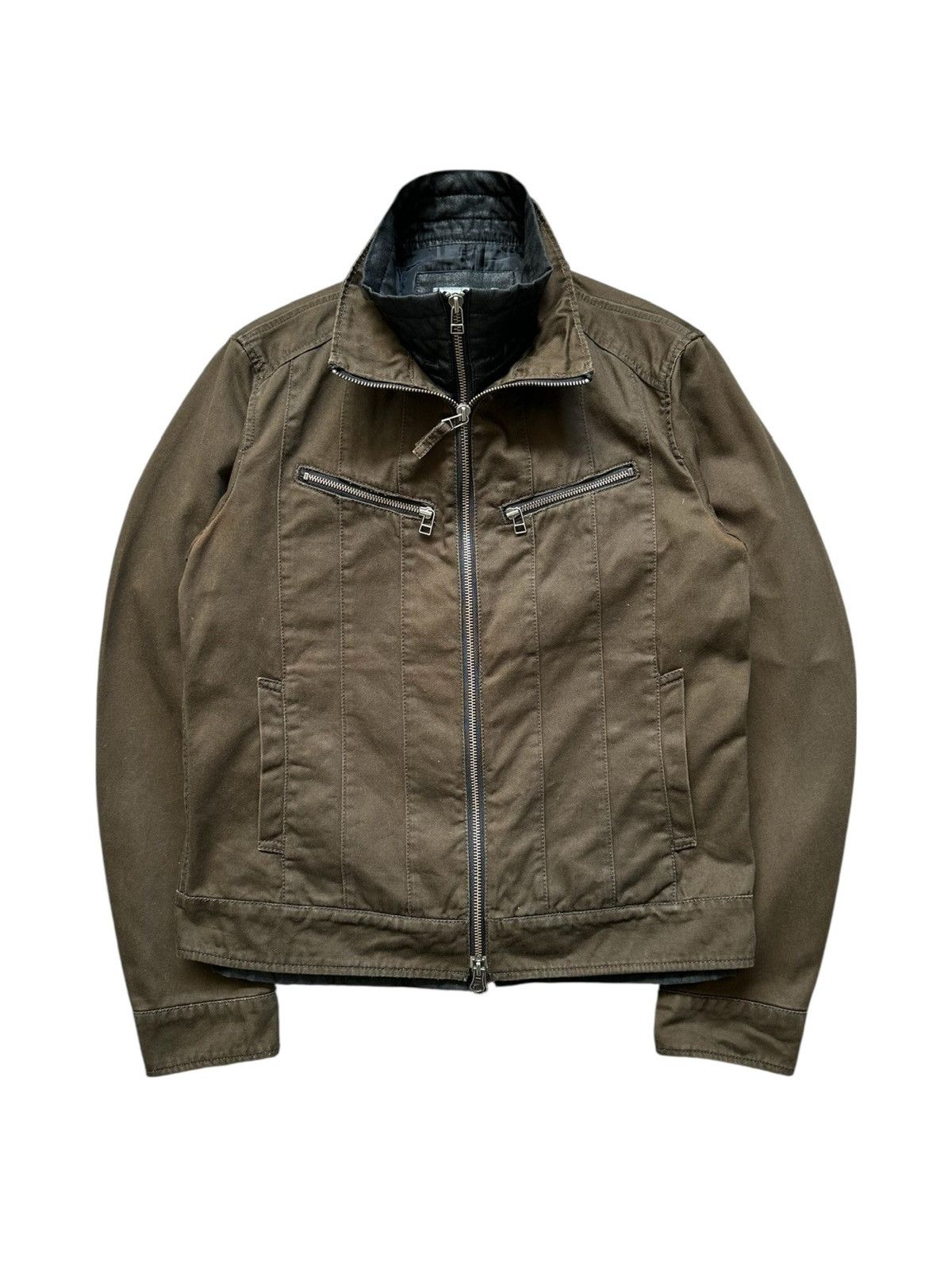 Michel Klein 00's MK Homme J-rock double zipper rider jacket Size US S / EU 44-46 / 1 - 4 Thumbnail