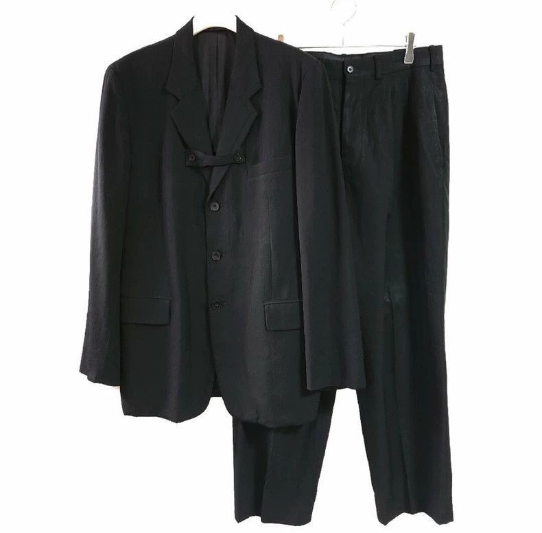Yohji Yamamoto Yohji Yamamoto size 2 2000ss Defective Wool Suit Size 36R - 1 Thumbnail