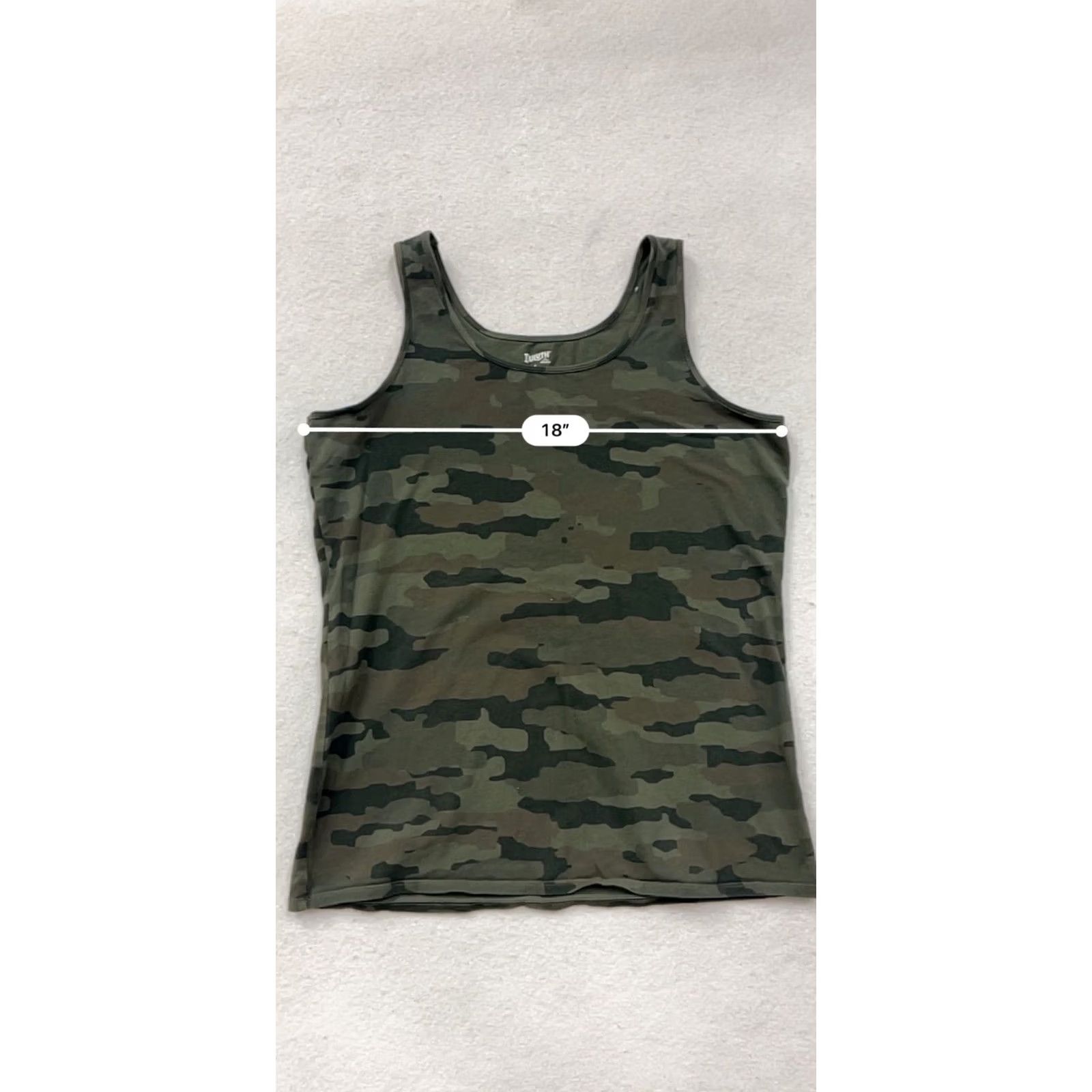 Duluth Trading Company Duluth Trading Co TankTop Womens L Camouflage Cotton Spandex Sleeveless Round Neck Green Size L / US 10 / IT 46 - 8 Thumbnail
