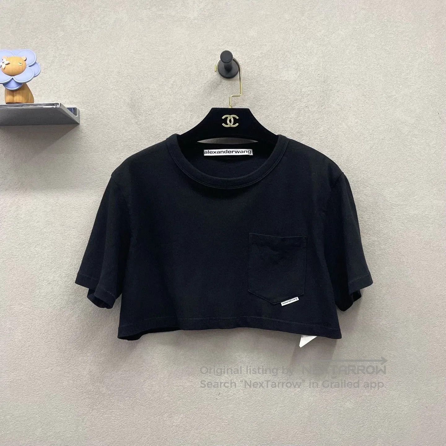 Alexander Wang Alexander Wang Woven Logo Cropped T. Size XS / US 0-2 / IT 36-38 - 1 Thumbnail