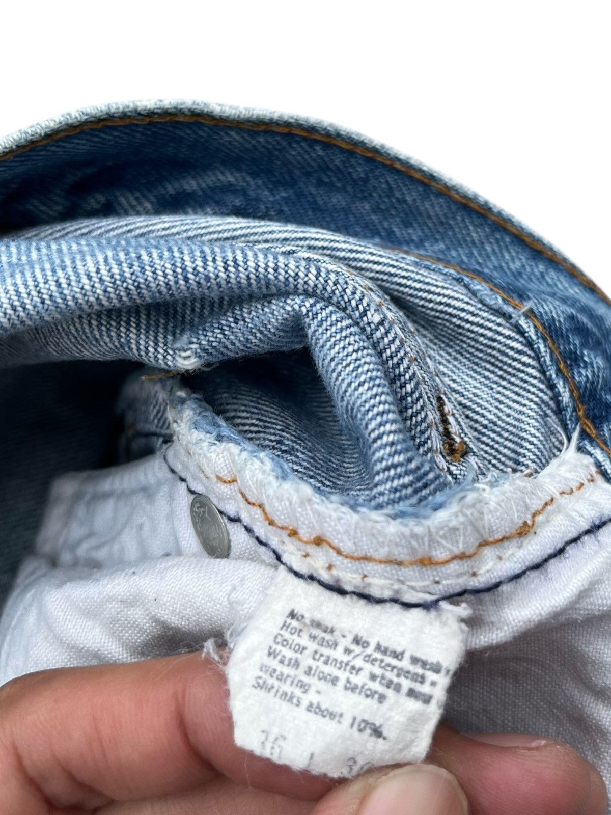 Levi's Vintage Levi’s 501 Single R Selvedge Denim Jeans Button 524 Size US 33 - 10 Thumbnail