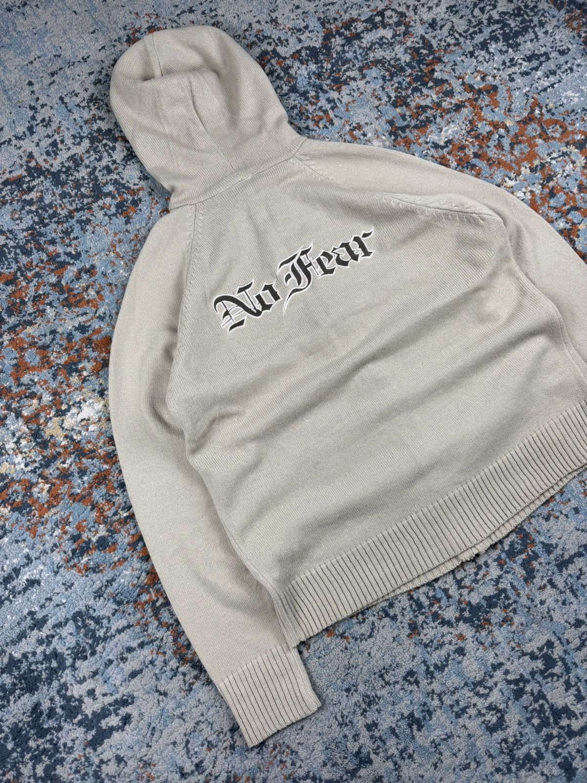 No Fear × Vintage Vintage 00s No Fear spellout sweater knit zip hoodie skate Size US M / EU 48-50 / 2 - 4 Thumbnail