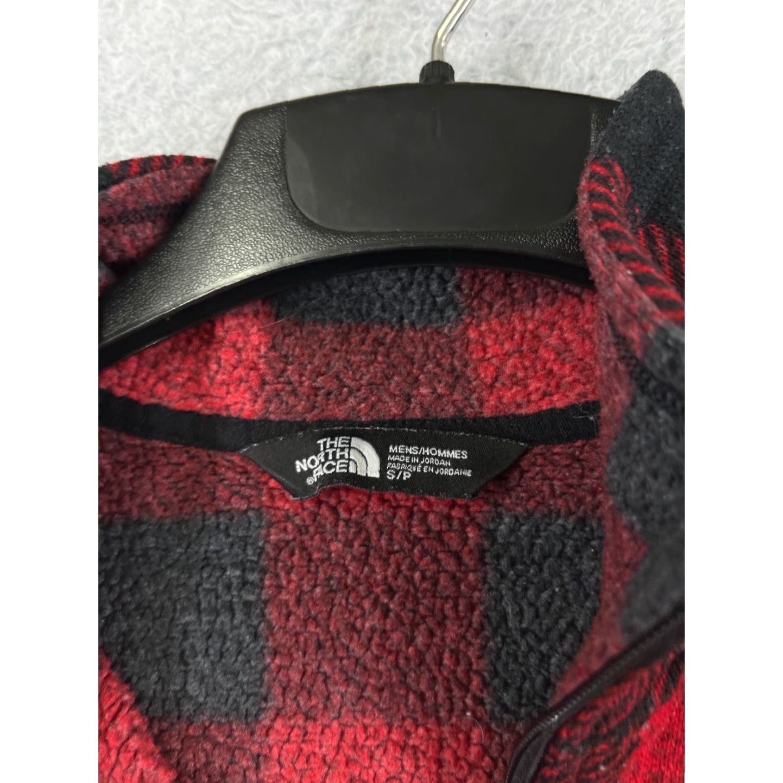 The North Face The North Face Sweater Men S Red Plaid Knit Sherpa Lined 100% Poly Mock Neck Pullover Cardigan? Size US S / EU 44-46 / 1 - 3 Thumbnail