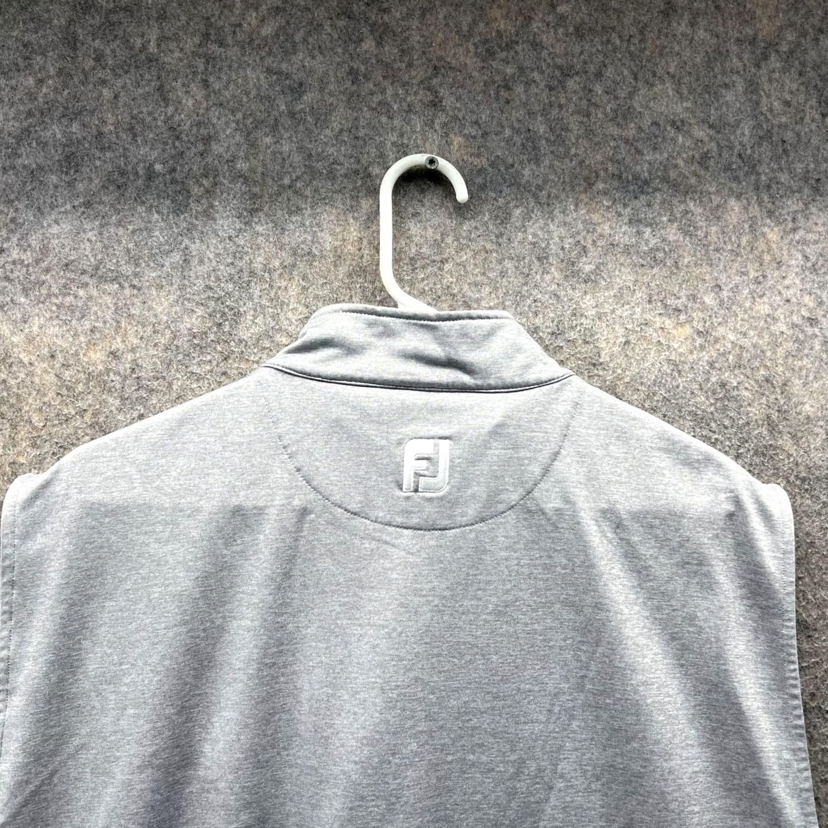 Footjoy FootJoy Sweater Vest Men Medium Gray 1/2 Zip Nylon Golf Vintage Size US M / EU 48-50 / 2 - 3 Thumbnail