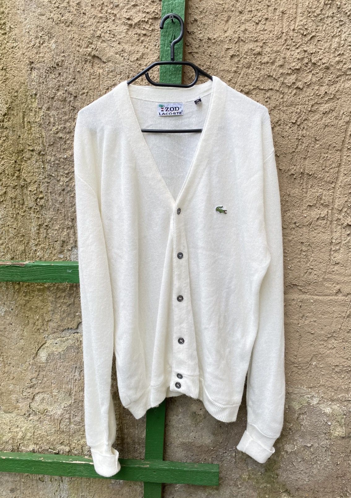 Lacoste Vintage Lacoste Izod Cardigan 80s Coogi Ralph Lauren Missoni Size US XL / EU 56 / 4 - 1 Thumbnail