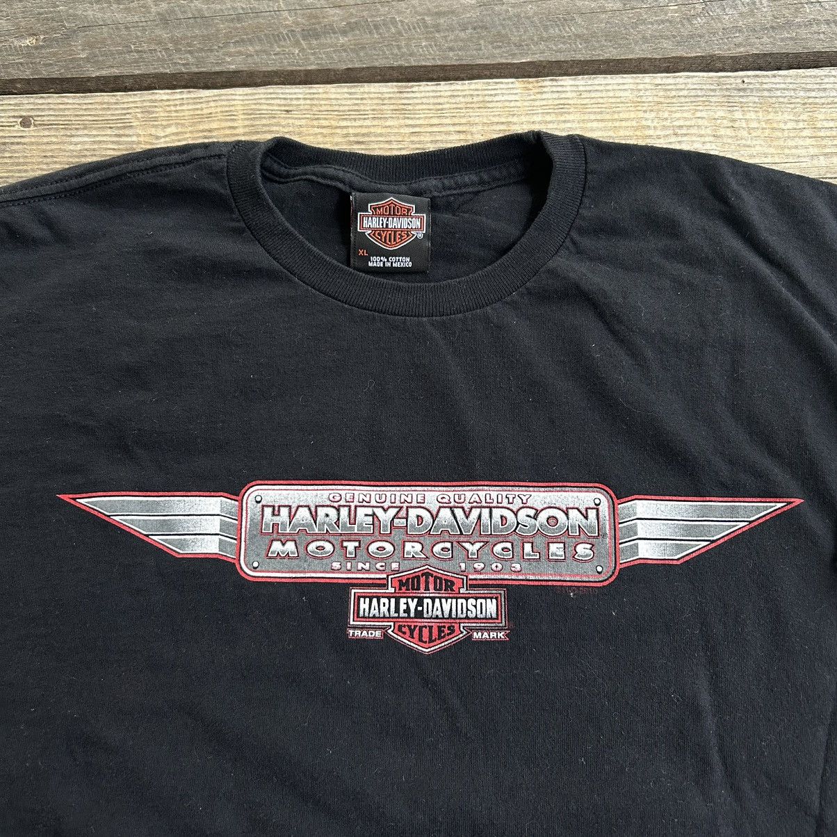 Harley Davidson Vintage Y2K Harley Davidson Biker Motorcycle Virginia Shirt Size US XL / EU 56 / 4 - 2 Thumbnail