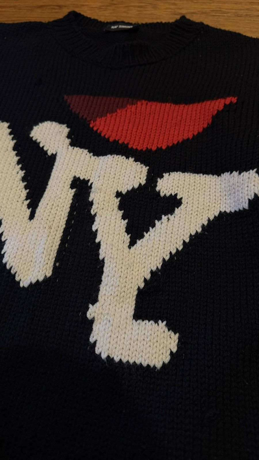 Raf Simons Raf Simons FW2017 I Love NY Wool Knit Sweater Sz M Size US M / EU 48-50 / 2 - 5 Thumbnail