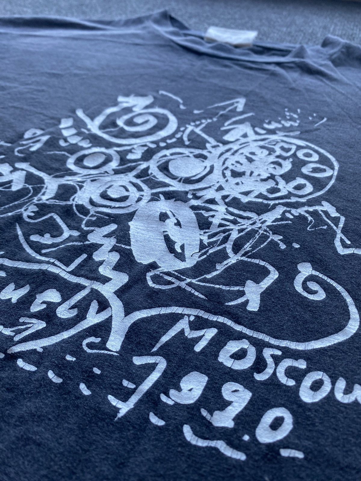Vintage 🔥1990 Art Jean Tinguely Design Unique Tee faded black Xl Size US XL / EU 56 / 4 - 3 Thumbnail