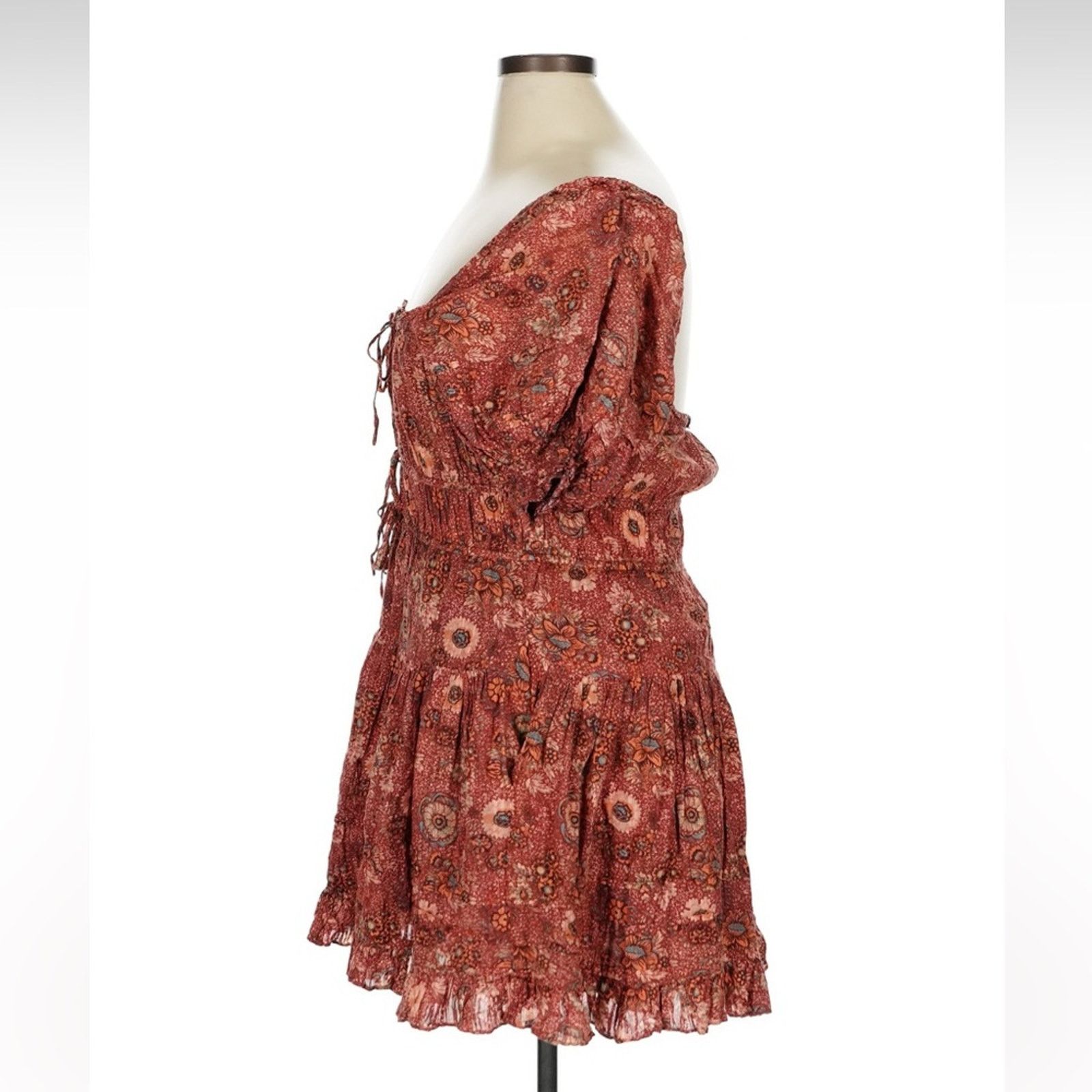 Ulla Johnson Ulla Johnson Juniper Dress - Size 4 - Brown/Red Size S / US 4 / IT 40 - 8 Thumbnail
