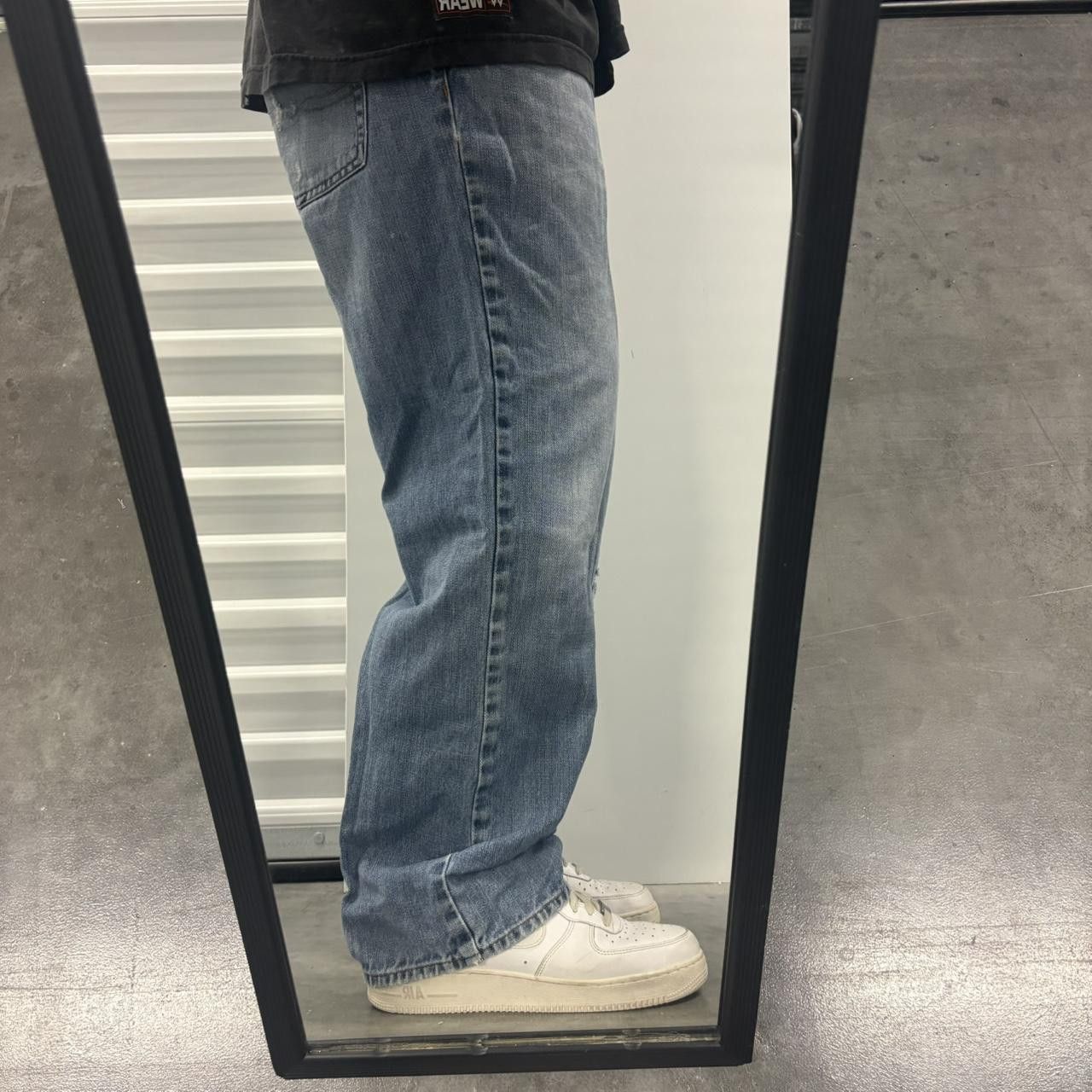 Vintage Crazy Vintage Y2K/2000s Baggy Wideleg Faded Skater Style Medium Wash Denim Jeans! Size US 36 / EU 52 - 2 Thumbnail