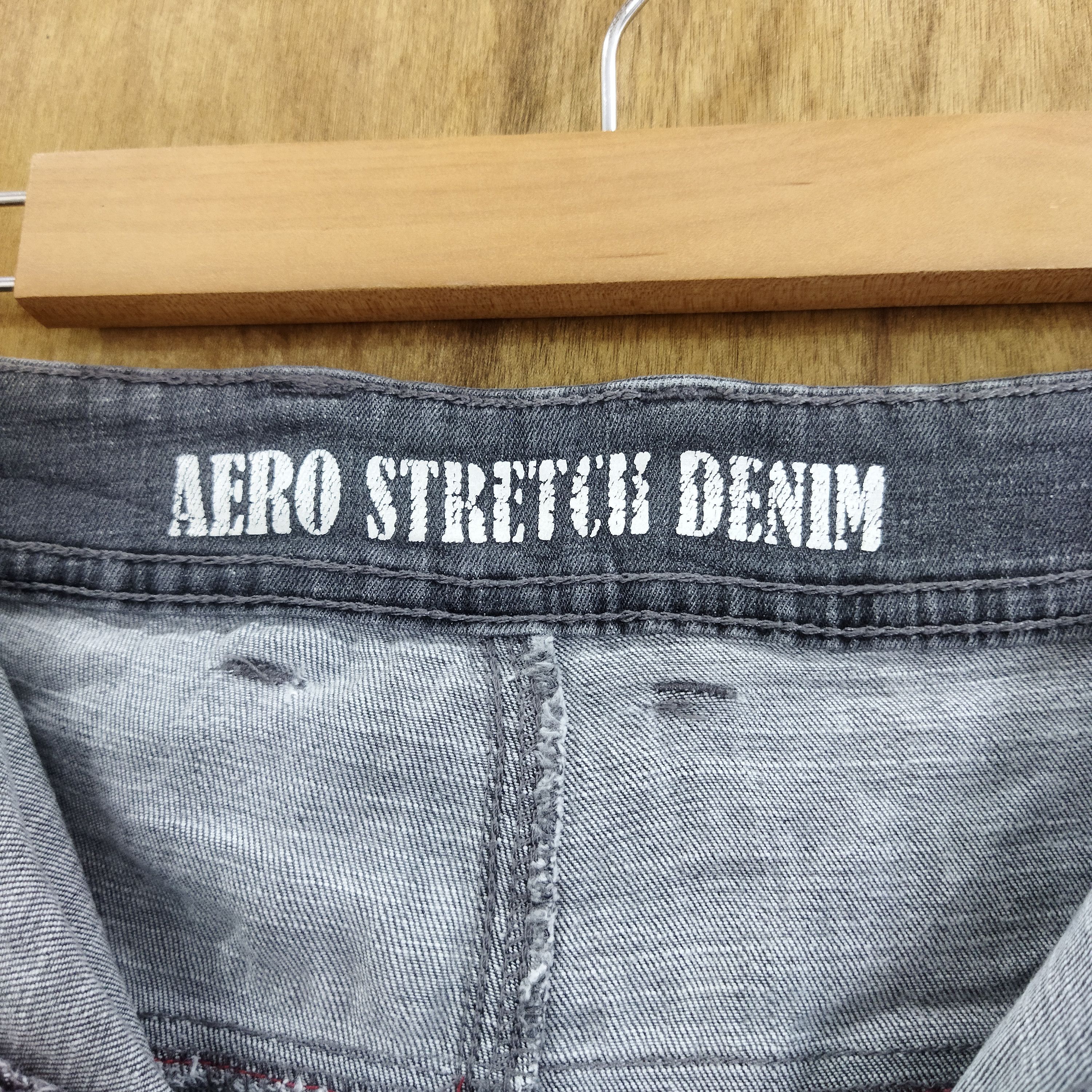 Japanese Brand AERO STRETCH DENIM FADED BLACK CARGO PANTS Size US 36 / EU 52 - 7 Thumbnail