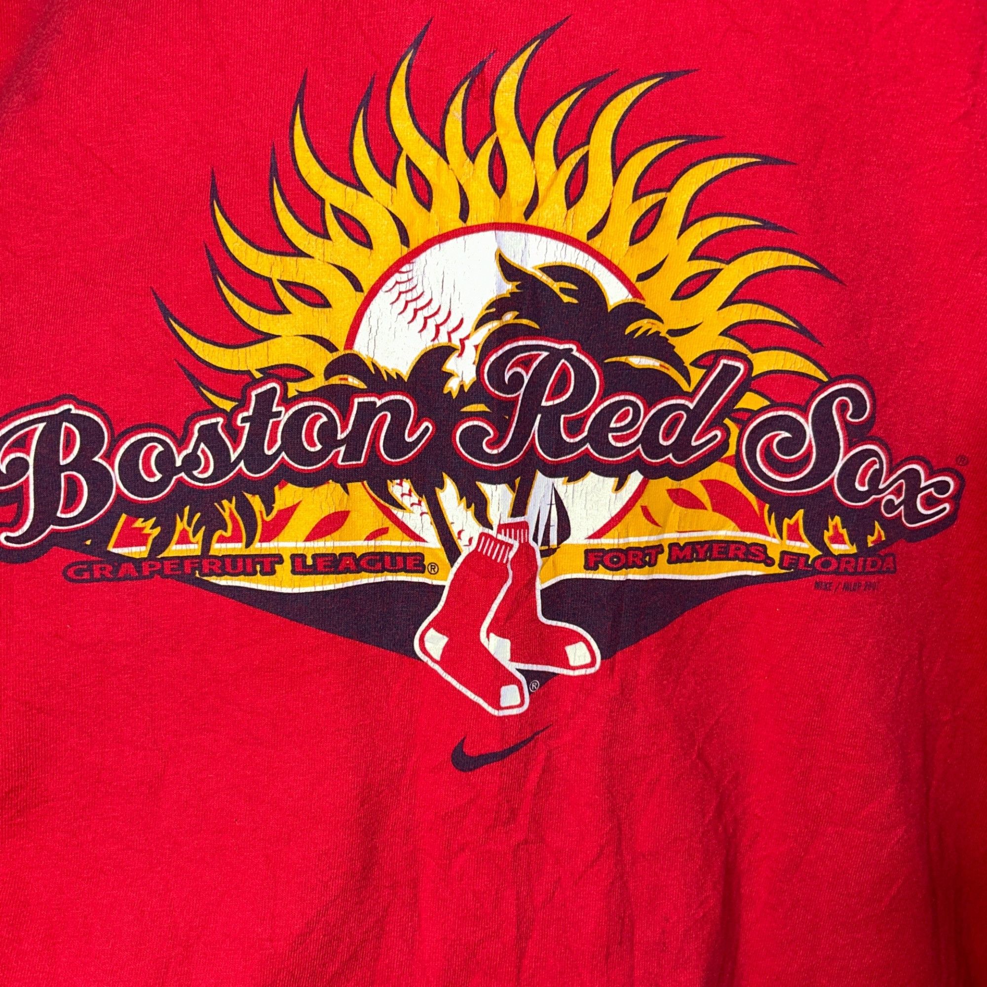 Nike Y2K Nike Boston Red Sox Shirt Size US L / EU 52-54 / 3 - 2 Thumbnail