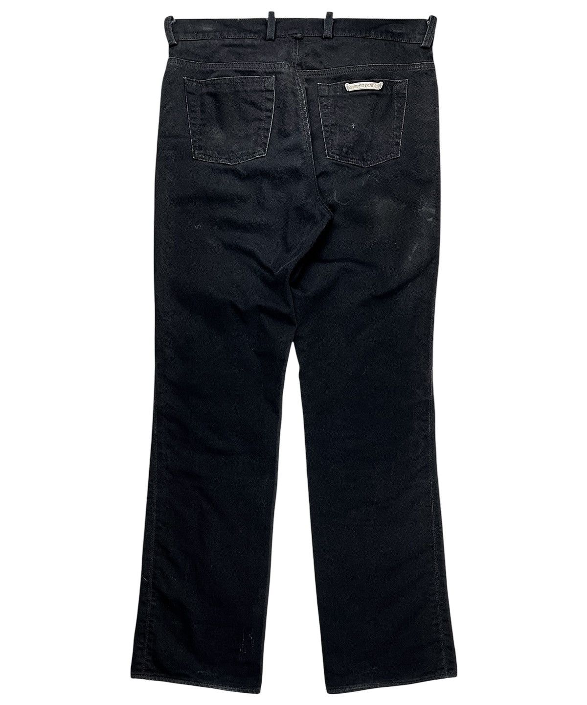 Chrome Hearts Chrome Hearts Le Fleur Knee Silver Bootcut Denim Jeans Size US 32 / EU 48 - 2 Thumbnail