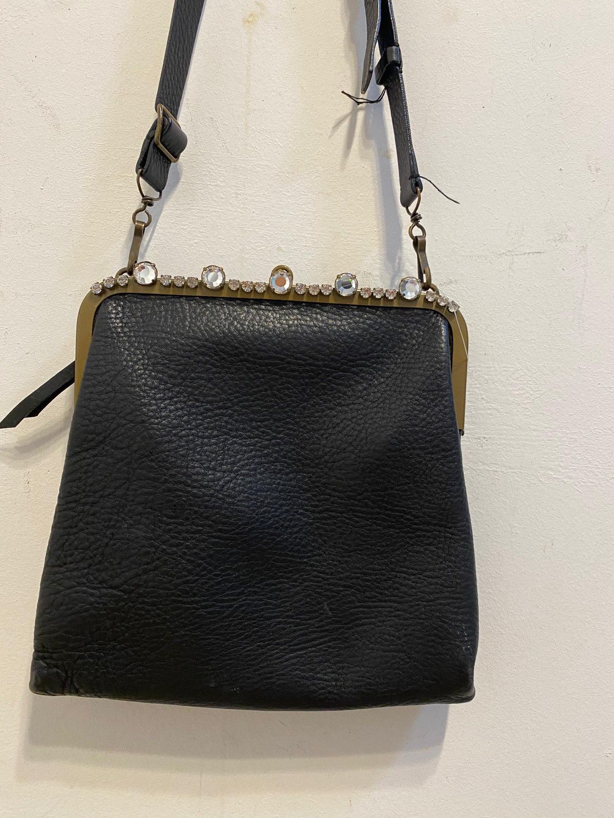 Miu Miu iu Miu Vintage Crystal Frame Leather Bag Size ONE SIZE - 3 Thumbnail