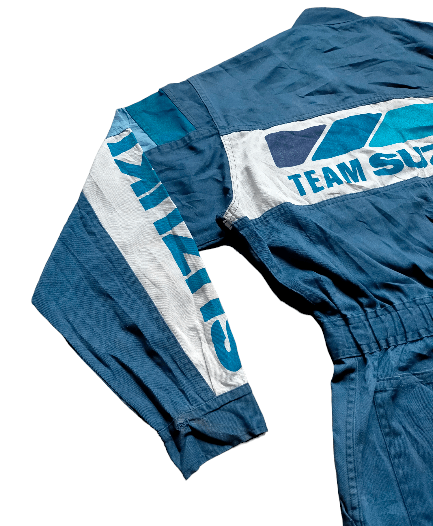 Sports Specialties ⚡Rare Team Suzuki Jumpsuit Overall Vtg 80s Size US 31 - 5 Thumbnail