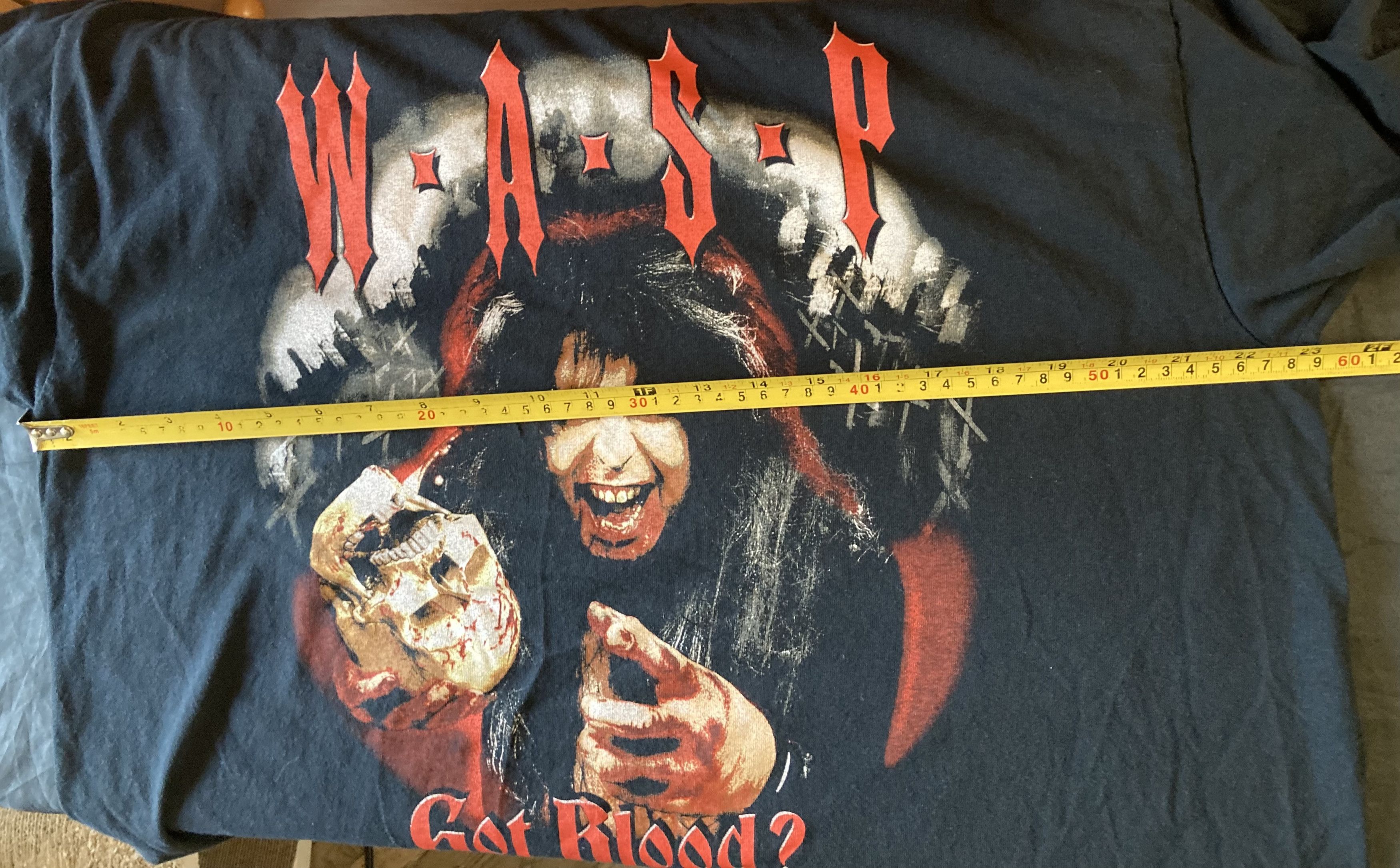 Band Tees Vintage W.A.S.P. “Got Blood” gory skull graphic 2001 Tee Size US XL / EU 56 / 4 - 7 Thumbnail