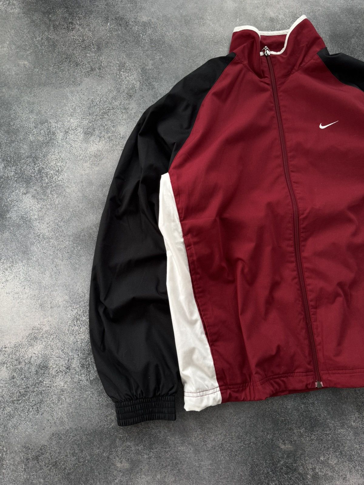 Nike Vintage Nike Track Jacket Swoosh Logo Y2K Drill 90s Size US M / EU 48-50 / 2 - 2 Thumbnail