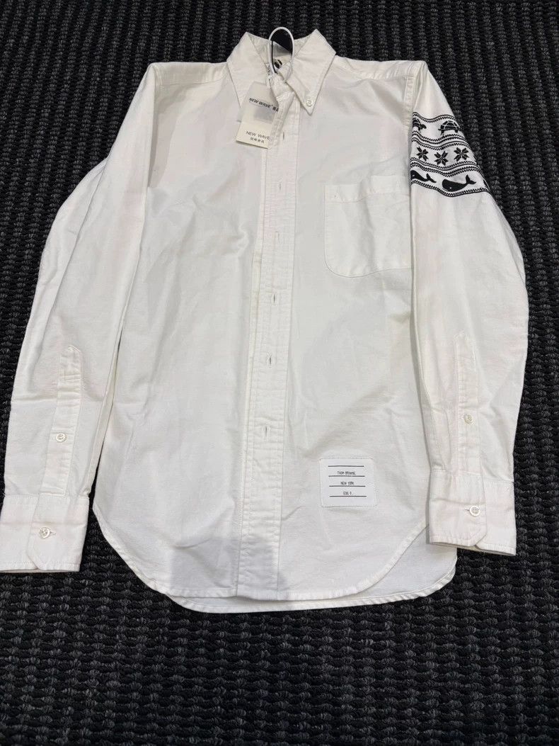 Thom Browne Thom Browne Striped shirt Size US XS / EU 42 / 0 - 1 Thumbnail
