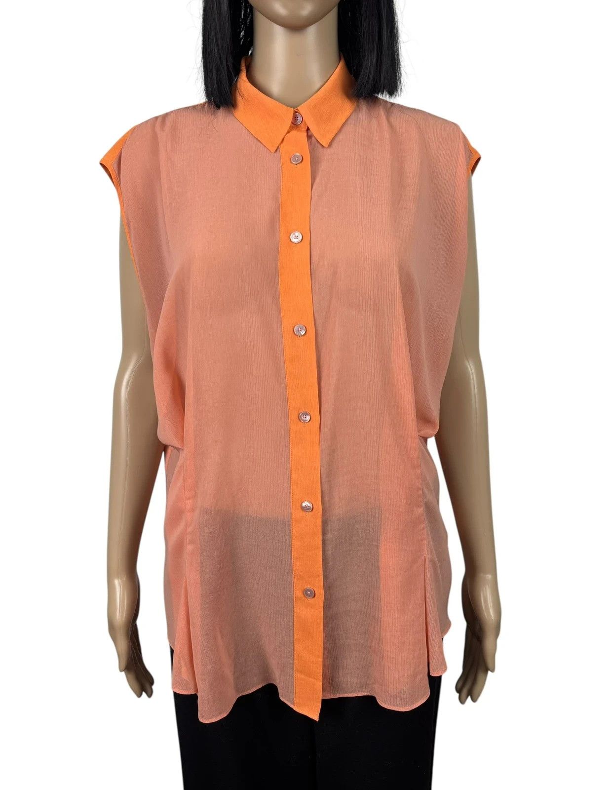 Acne Studios Acne Transparent Blouse Sleeveless size 38 Size S / US 4 / IT 40 - 2 Thumbnail