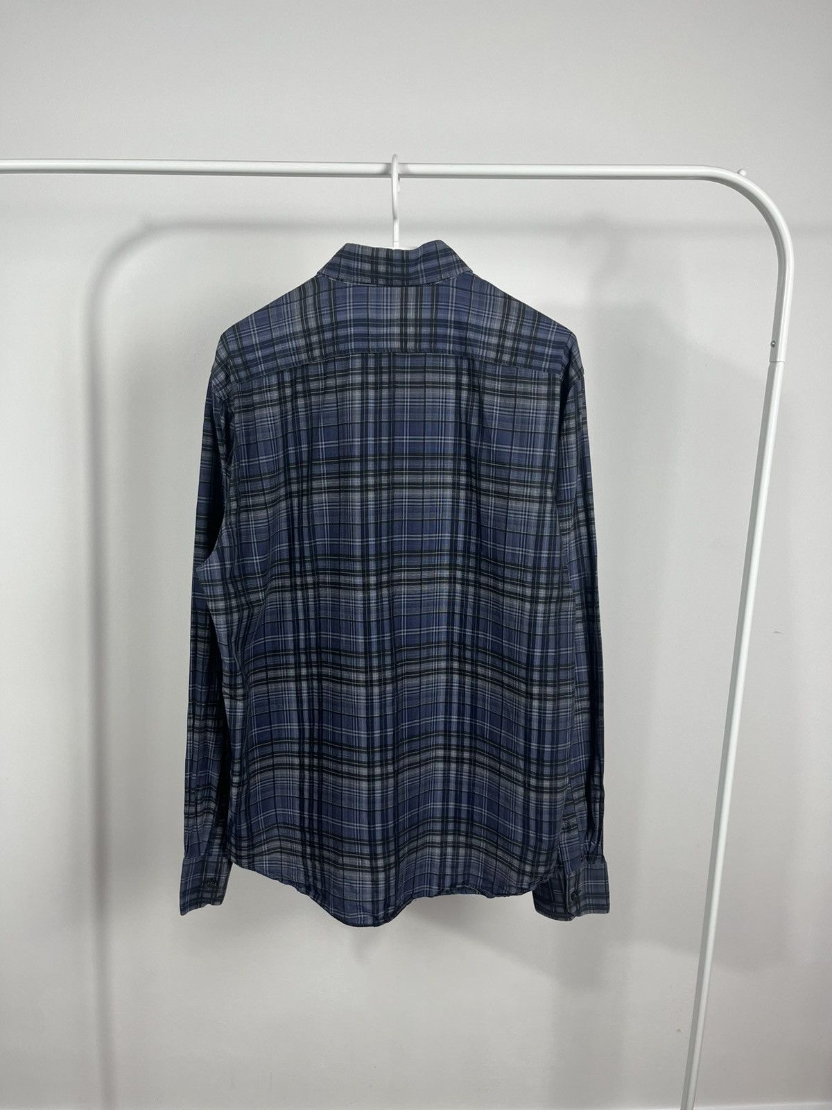 Burberry Burberry Brit Blue Plaid Button-Up Shirt Size L Size US L / EU 52-54 / 3 - 10 Thumbnail