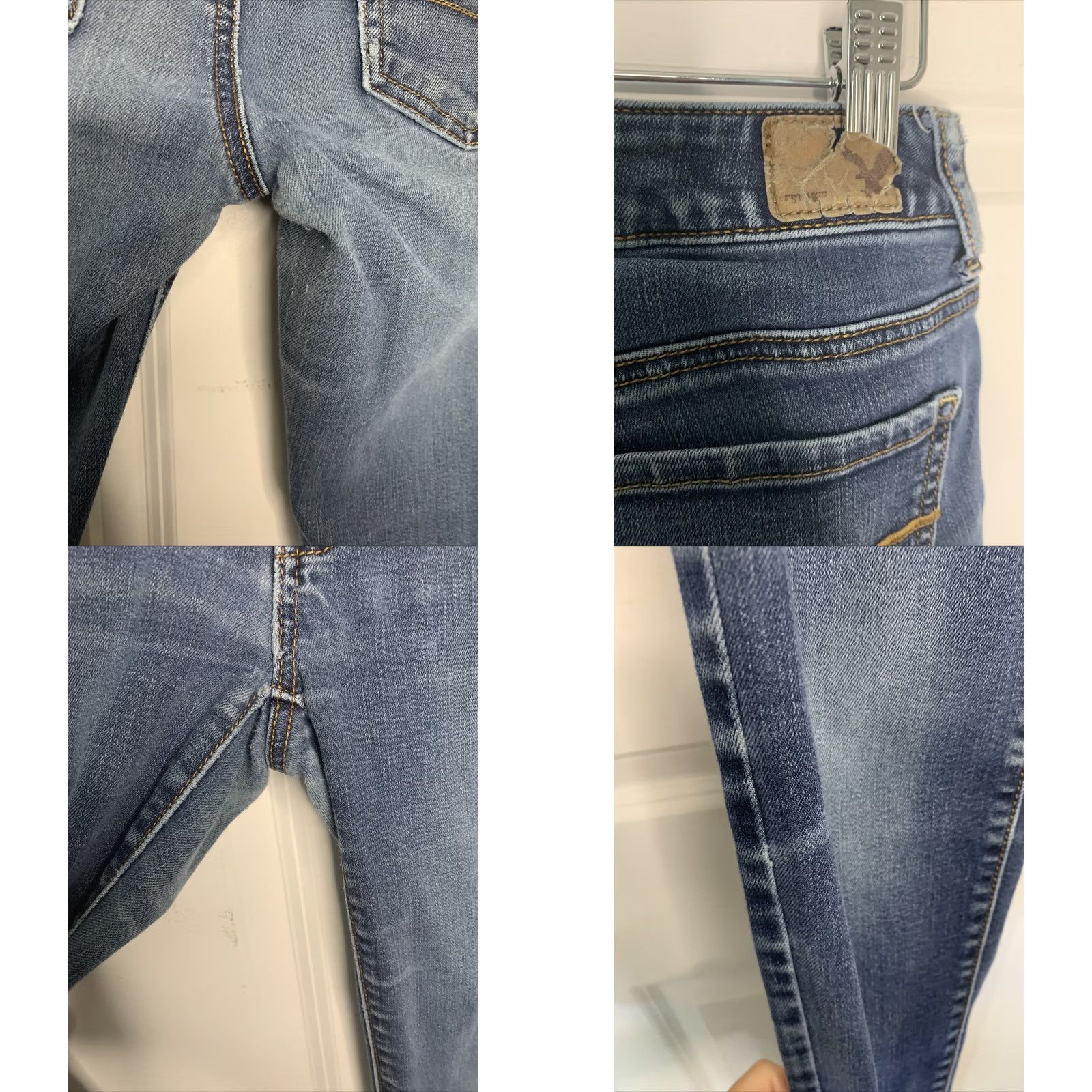 American Eagle Outfitters American Eagle Outfitters Jegging Jeans Slim Distressed Blue Size 2 Womens Regular Denim Shirt No N/A Size 26" / US 2 / IT 38 - 8 Thumbnail