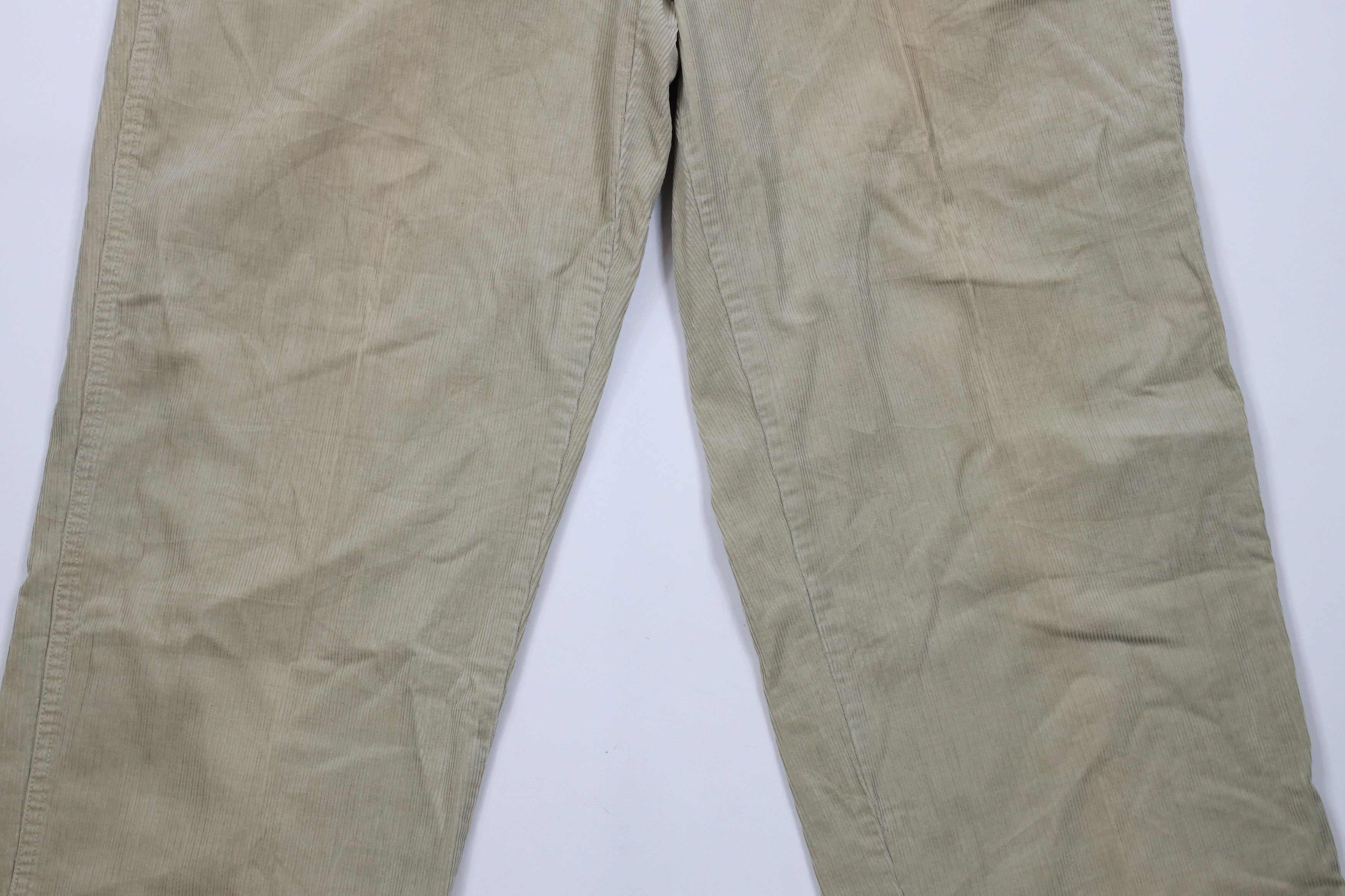 Polo Ralph Lauren × Vintage Vintage 90s Ralph Lauren Button Fly Wide Leg Corduroy Pants Size US 34 / EU 50 - 3 Thumbnail