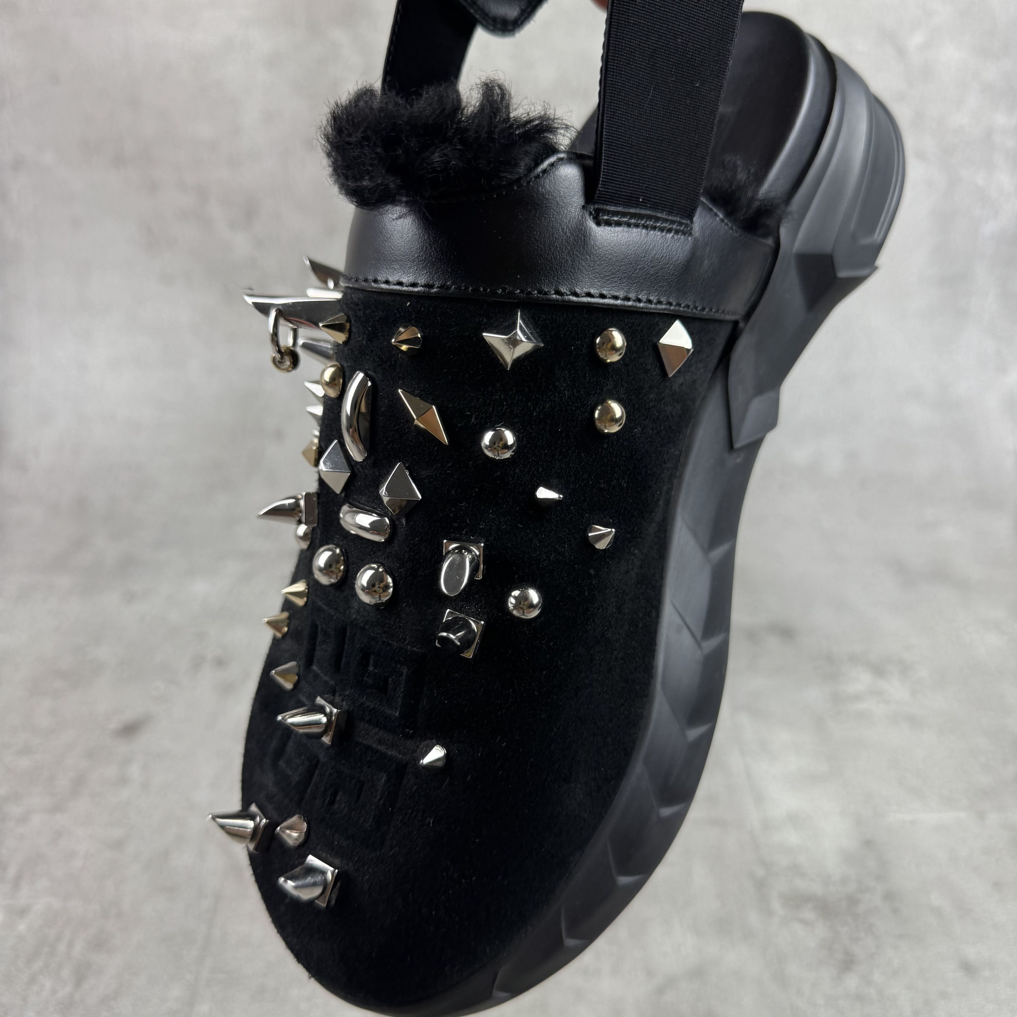 Givenchy GIVENCHY Marshmallow Spiked Shearling Slingback Clogs Mules Size US 7 / EU 40 - 15 Thumbnail