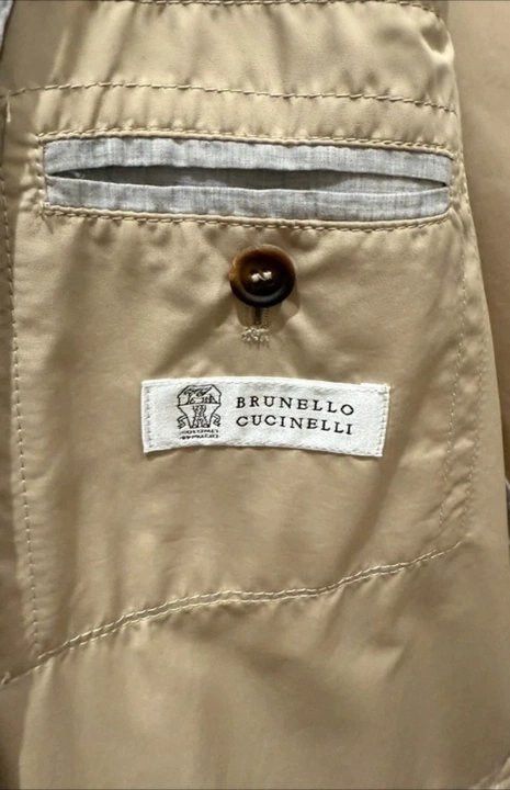 Brunello Cucinelli Brunello Cucinelli Field Jacket Size 54 Beige Size US L / EU 52-54 / 3 - 6 Thumbnail