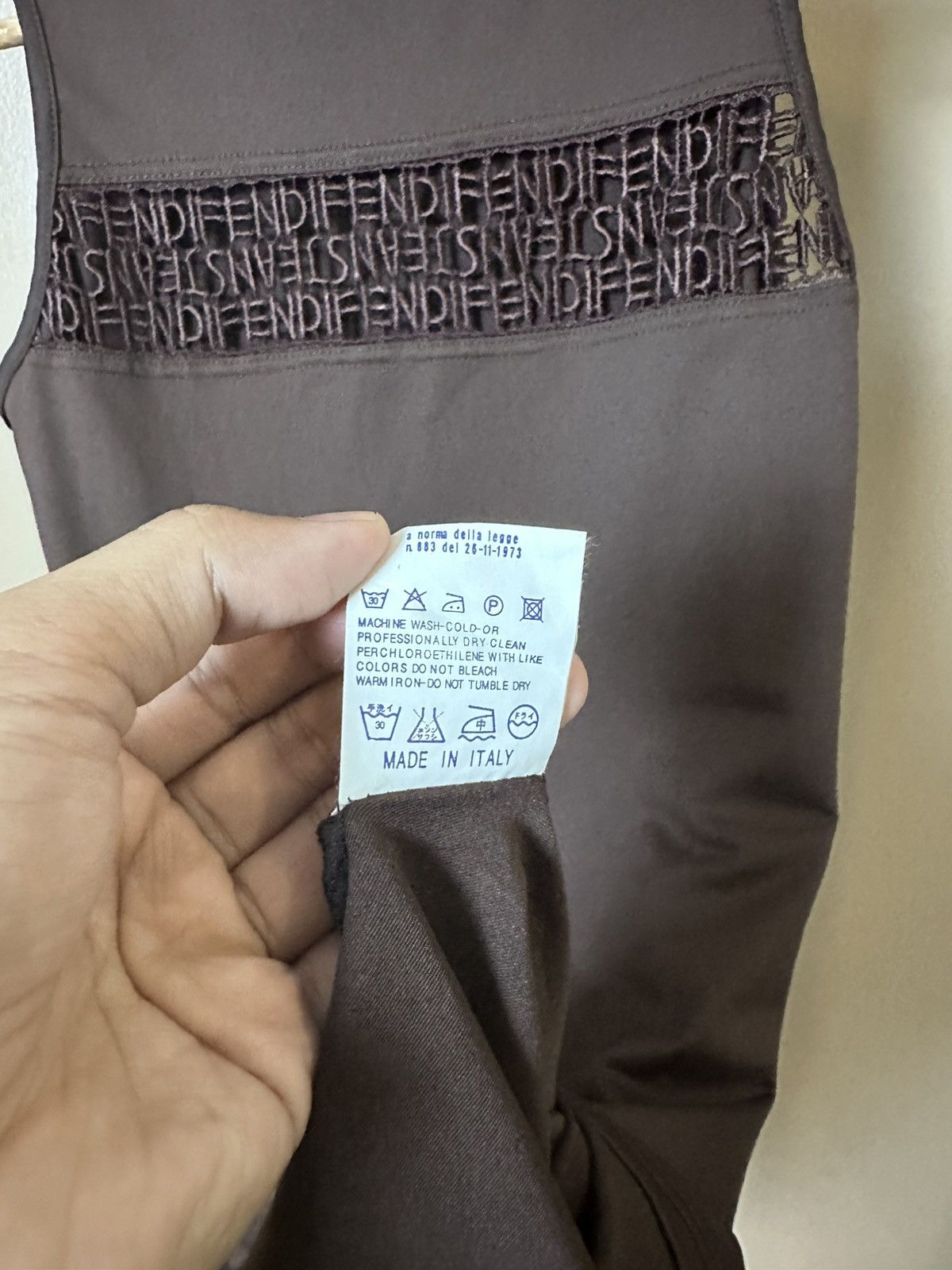 Fendi × Vintage Fendi Mini Dress Size L / US 10 / IT 46 - 7 Thumbnail