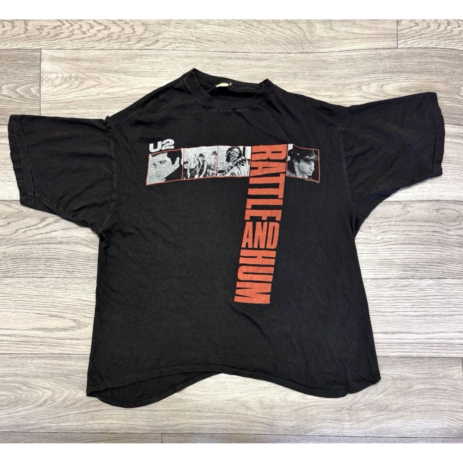 Vintage VINTAGE Rare 1988 U2 Rattle And Hum T-Shirt Rock Band Black L/XL Mens Size US L / EU 52-54 / 3 - 3 Thumbnail