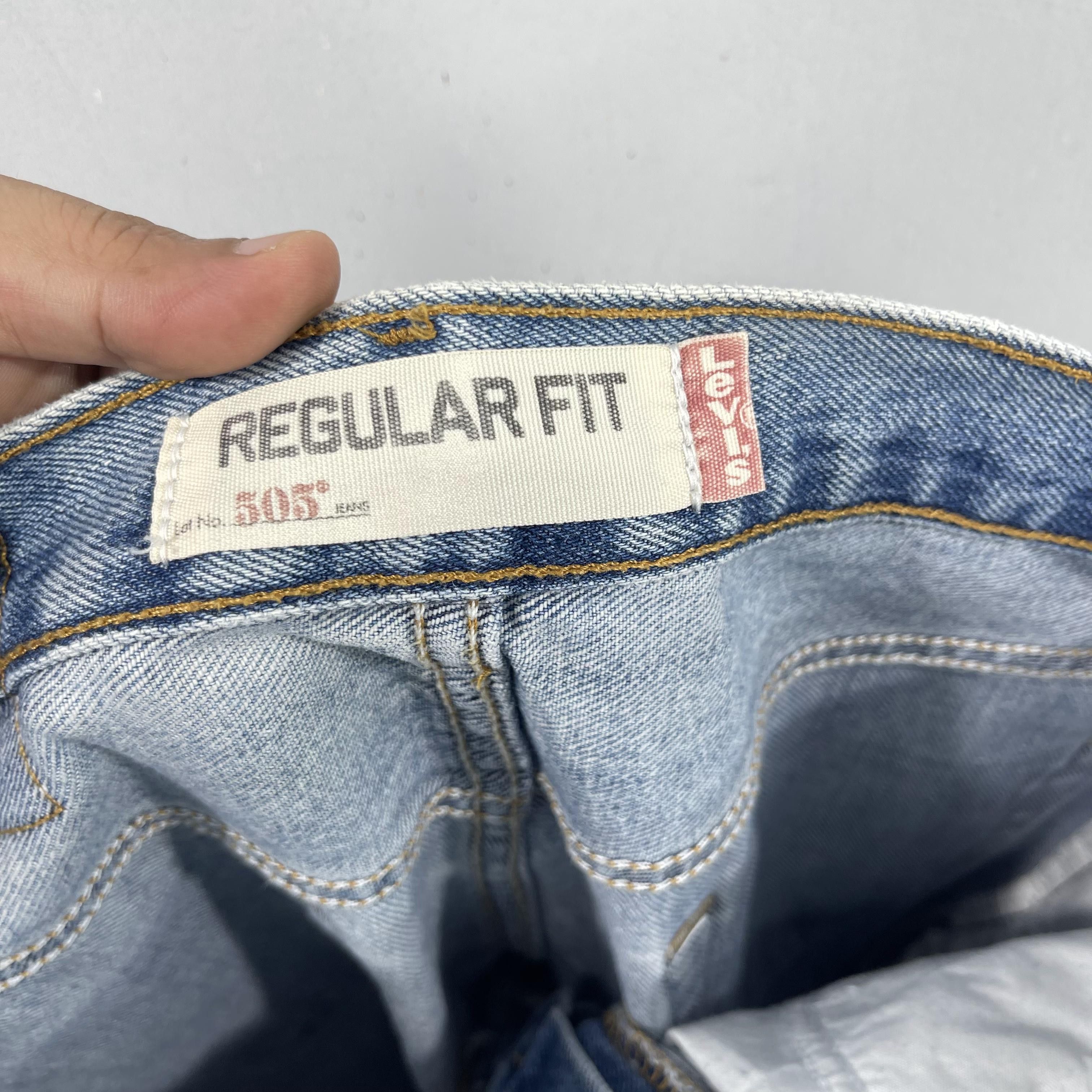 Levi's × Vintage Size 28 Vintage Levis 505 Distressed Bleached Jeans Size US 28 / EU 44 - 7 Thumbnail