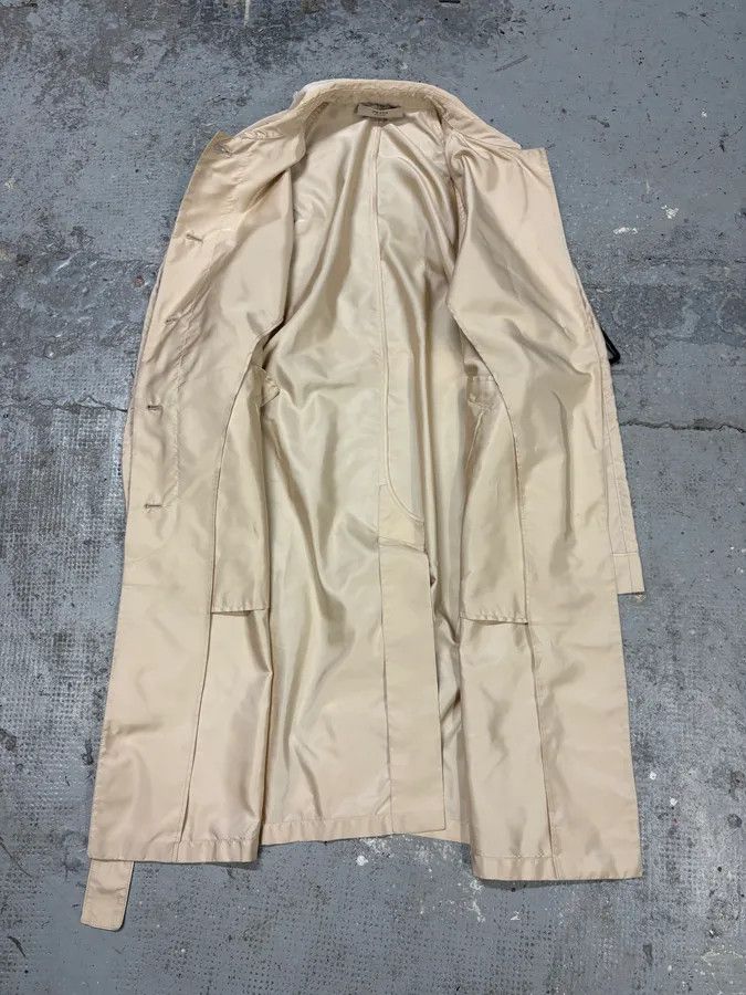 Designer × Prada × Vintage 2000s Prada Beige Belted Trench Jacket Size M / US 6-8 / IT 42-44 - 5 Thumbnail
