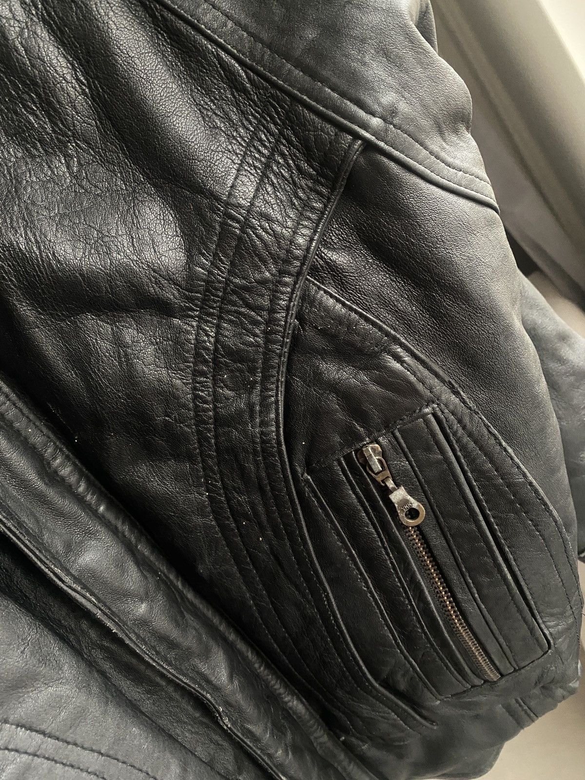 Vintage Vintage streetwear leather jacket 90s Size US L / EU 52-54 / 3 - 4 Thumbnail