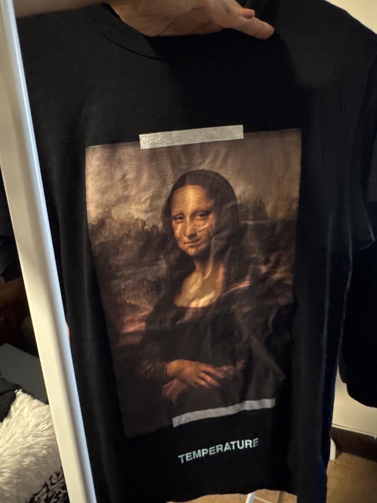 Off-White Off-White Black Mona Lisa Virgil T-Shirt Size XXS SS18 Size US XXS / EU 40 - 3 Thumbnail